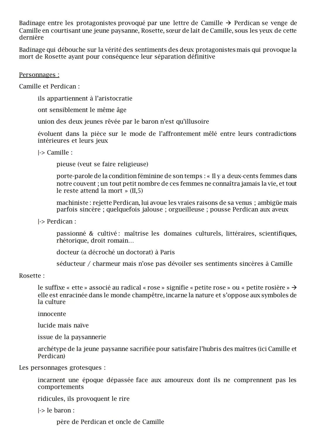 --- OCR Start ---
Objet d'étude: Le théâtre du XVIIe au XXIe siècles.
On ne badine pas avec l'amour, Alfred de Musset, 1834.
Informations su