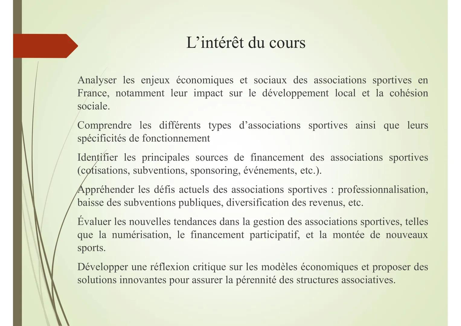 ufras
faculté
des sciences du sport
et de l'éducation physique
Université
de Lille
Analyse des modèles économiques
des associations sportive