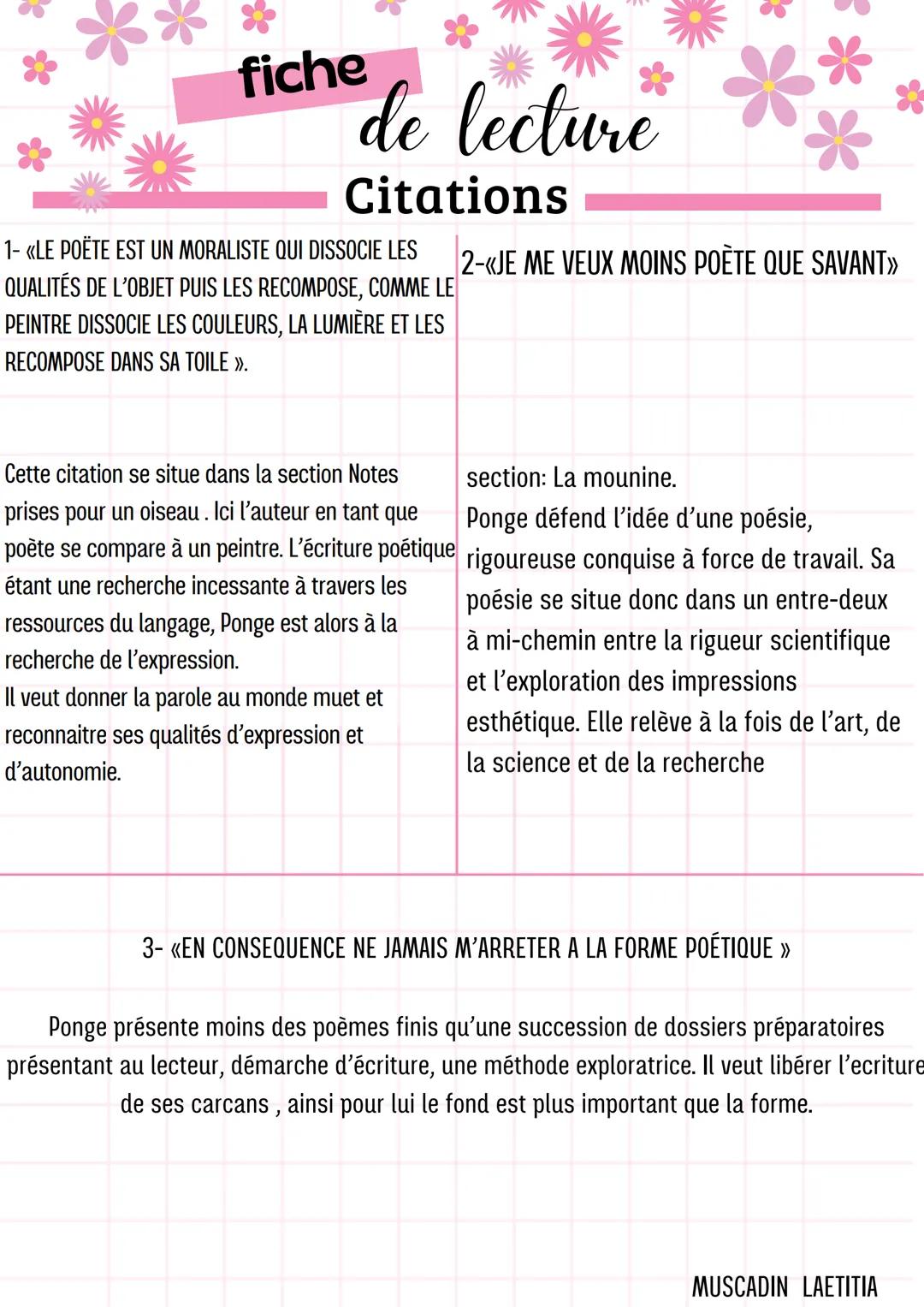 --- OCR Start ---
FICHE DE LECTURE
TITRE:
La rage de l'expression
DATE DE
PARUTION:
1952
GENRE & MOUVEMENT
LITTÉRAIRE
Poësie /Aucun
MUSCADIN