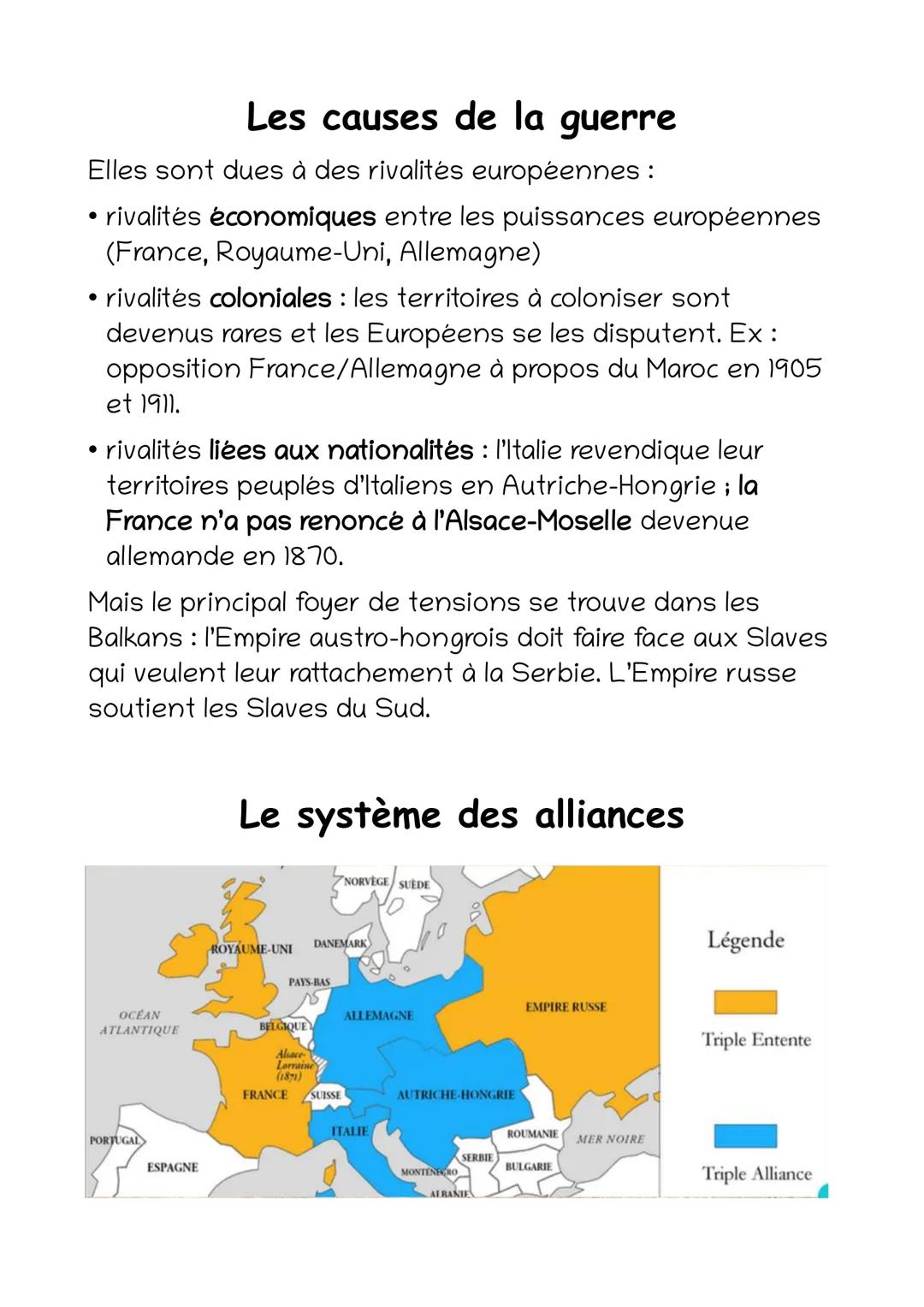 La Première Guerre mondiale