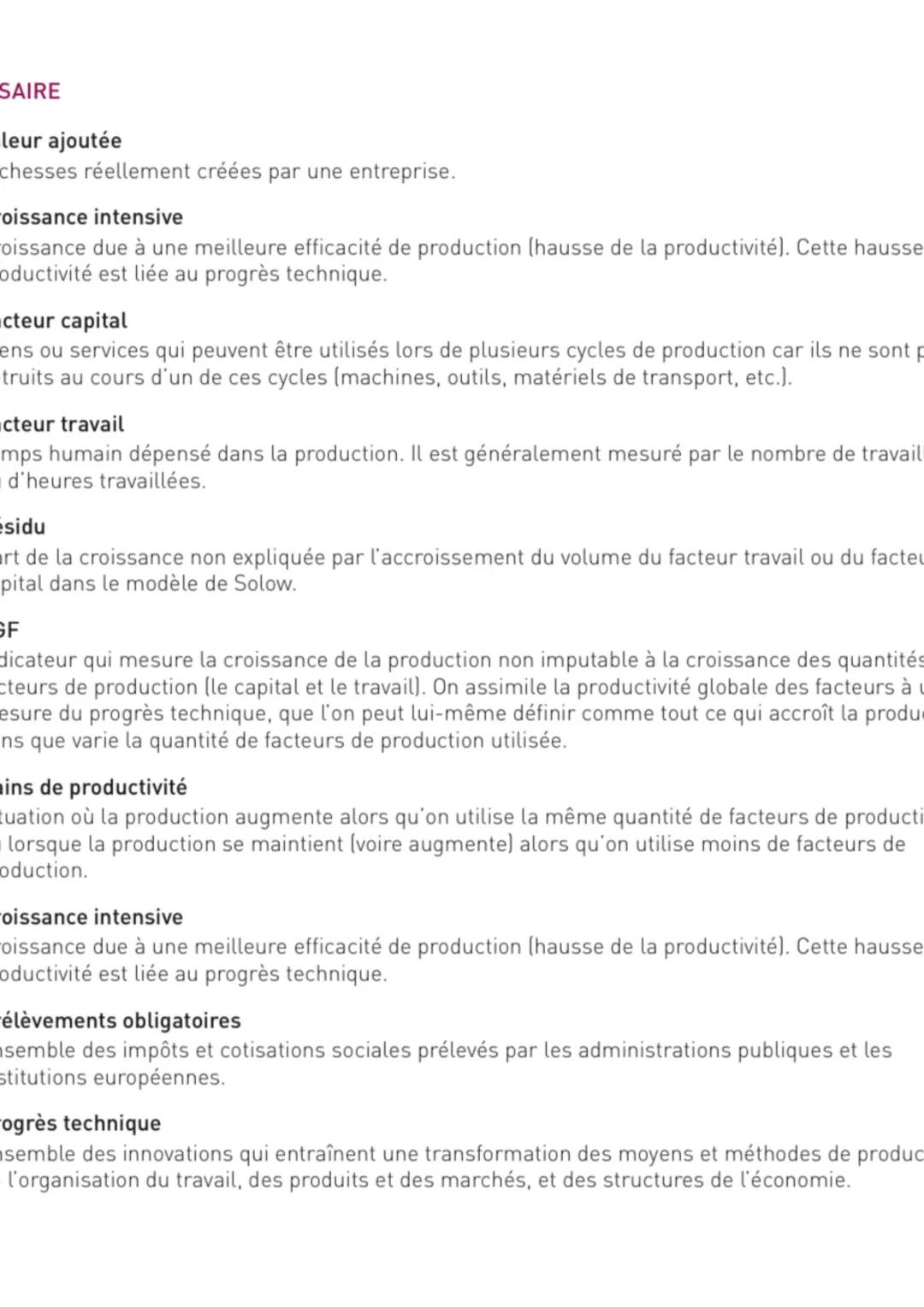 # I - LES SYNTHÈSES
Quels sont les sources et les défis de la croissance économique ?
PARTIE 1
Le processus de croissance économique et l