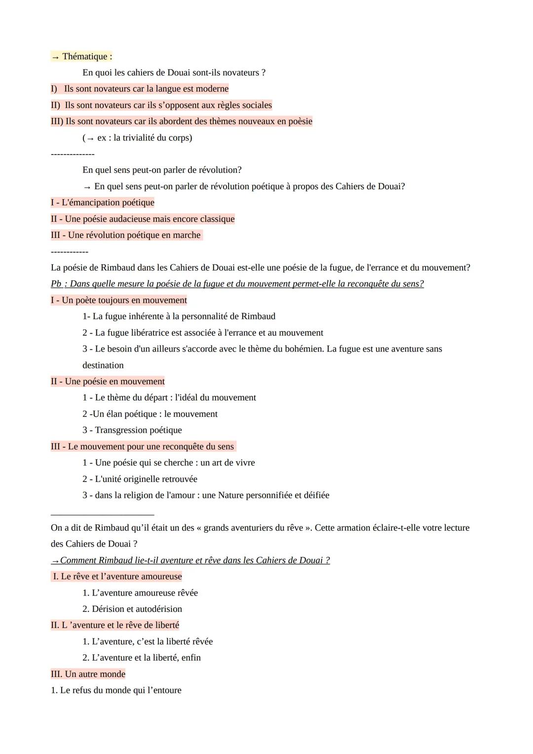 Dissertation Rimbaud