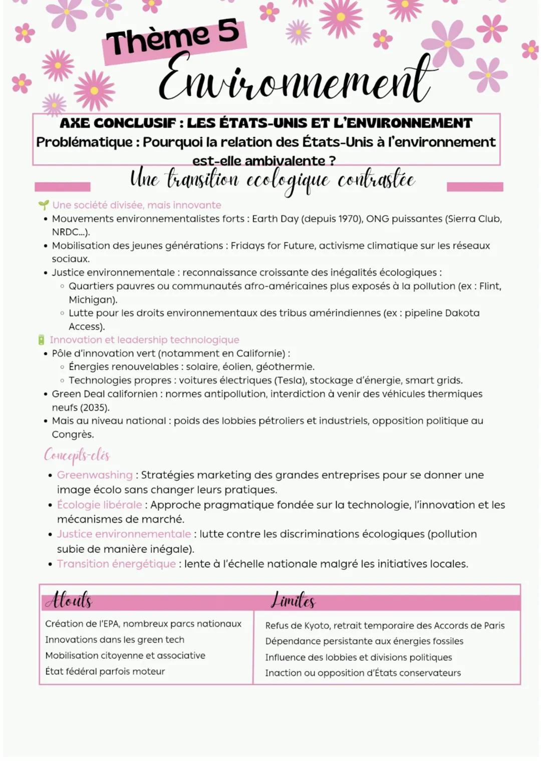 --- OCR Start ---
Thème 5
Environnement *
entre exploitation et protection, un enjeu planétaire
INTRODUCTION: L'environnement, une construct