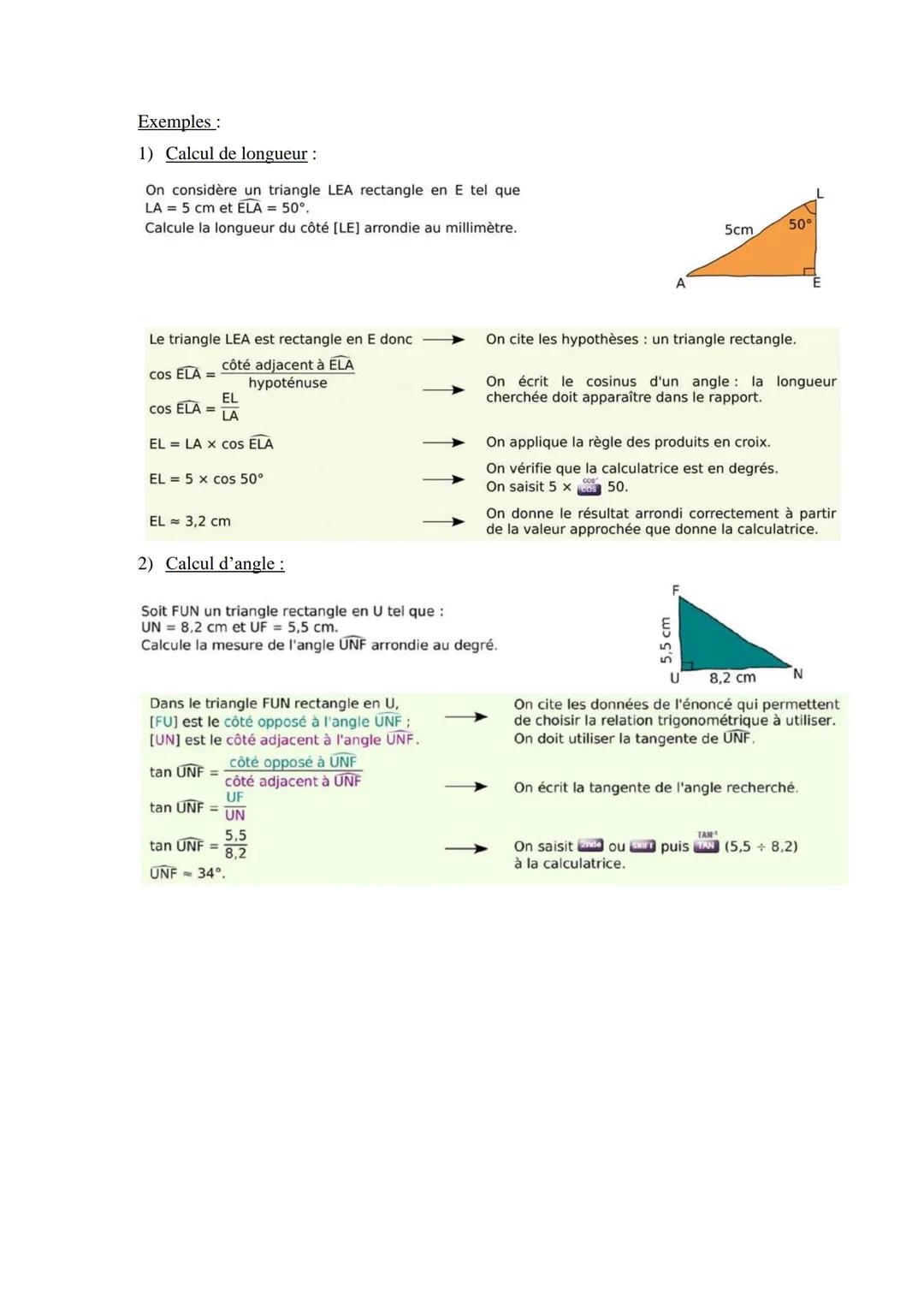 # FICHE DE REVISION – BREVET DES COLLEGES
ANNEE 2024 😊
I. LE THEOREME DU PYTHAGORE
A. Enoncé du théorème
Propriété : Dans un triangle rec