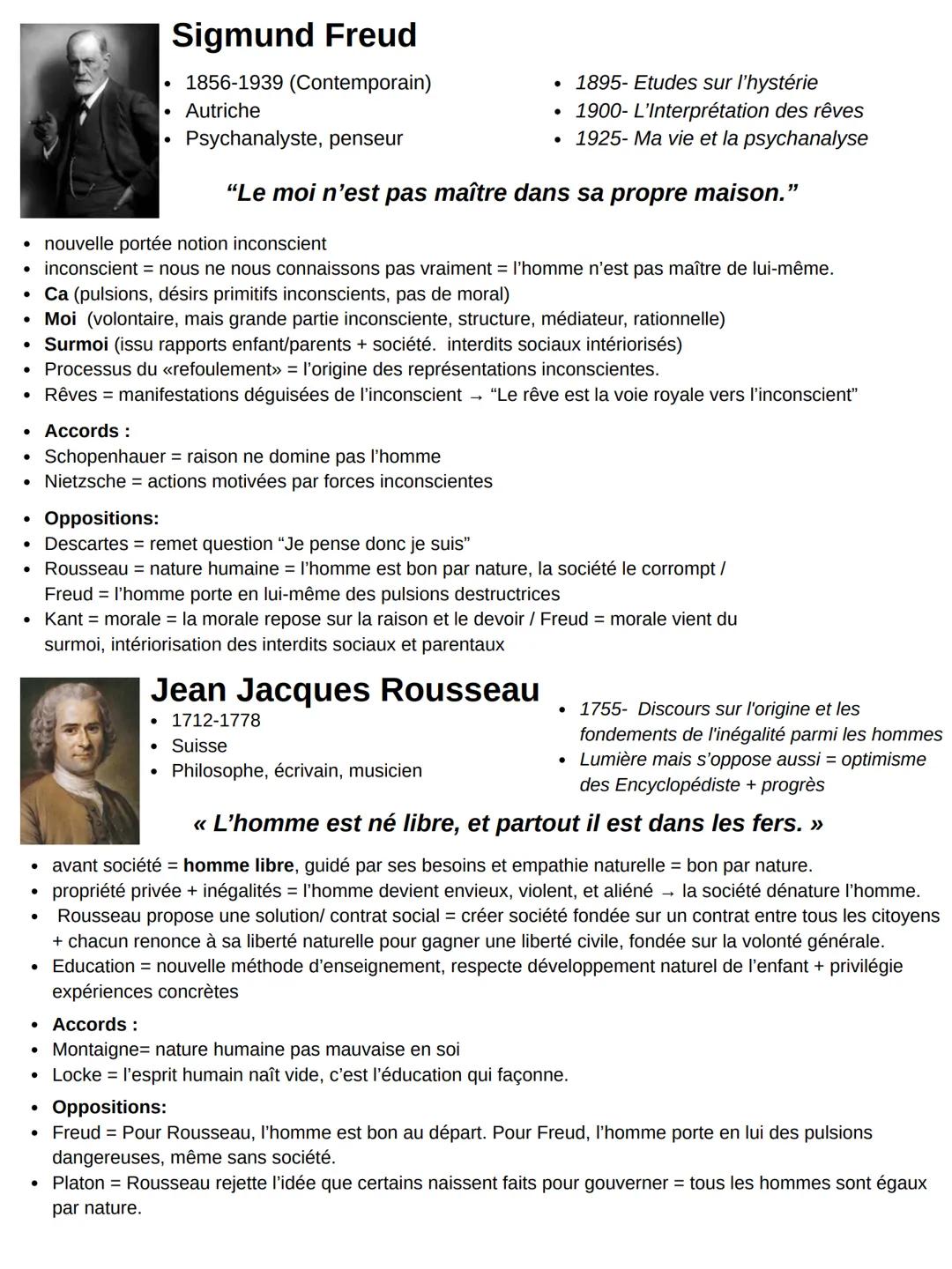 --- OCR Start ---
Sigmund Freud
1856-1939 (Contemporain)
Autriche
Psychanalyste, penseur
1895- Etudes sur l'hystérie
1900- L'Interprétation