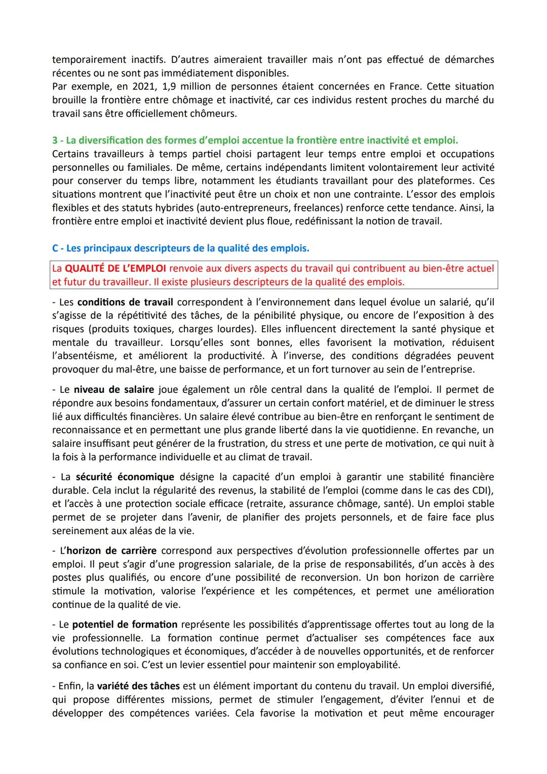 Le TRAVAIL est la participation humaine à une activité de production de biens ou de services utile
à une personne ou à la collectivité. Il p