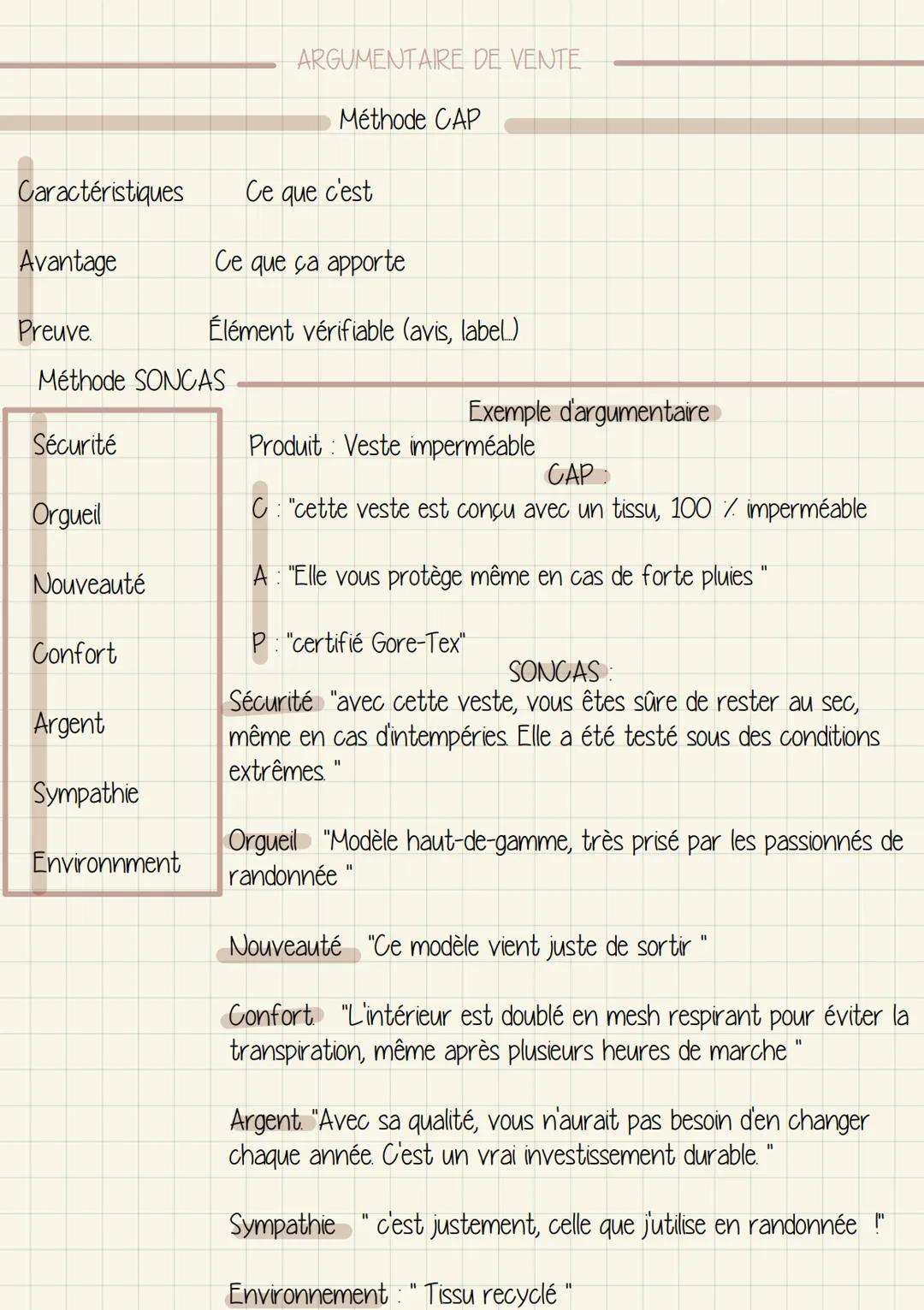 BAC PRO COMMERCE ET VENTE MCV