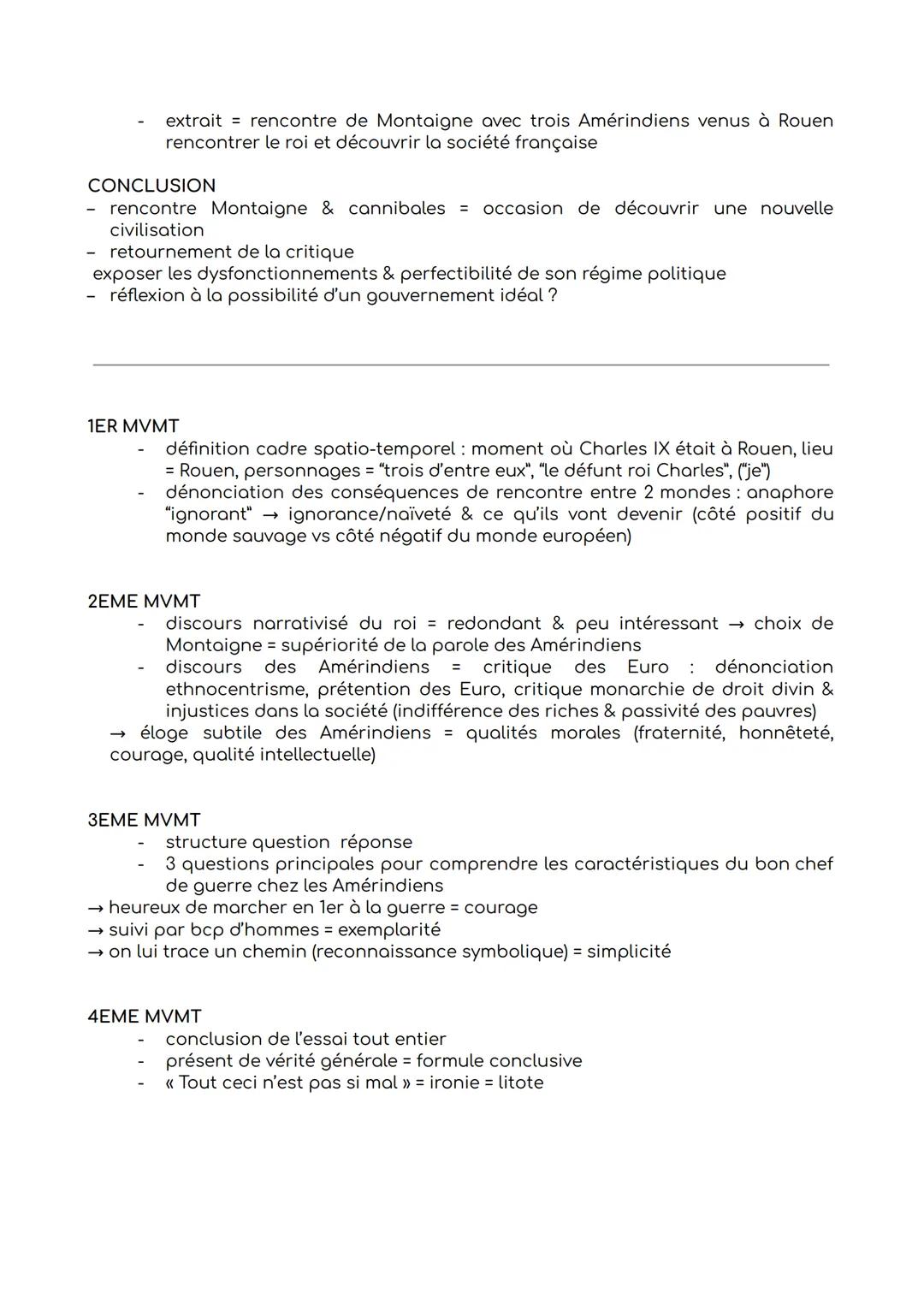 # SÉQUENCE 1 : « NOTRE MONDE VIENT D’EN TROUVER UN AUTRE »
# TEXTE 2 : LIVRE I, CHAPITRE 31 « DES CANNIBALES »
« Trois d’entre eux, ignora