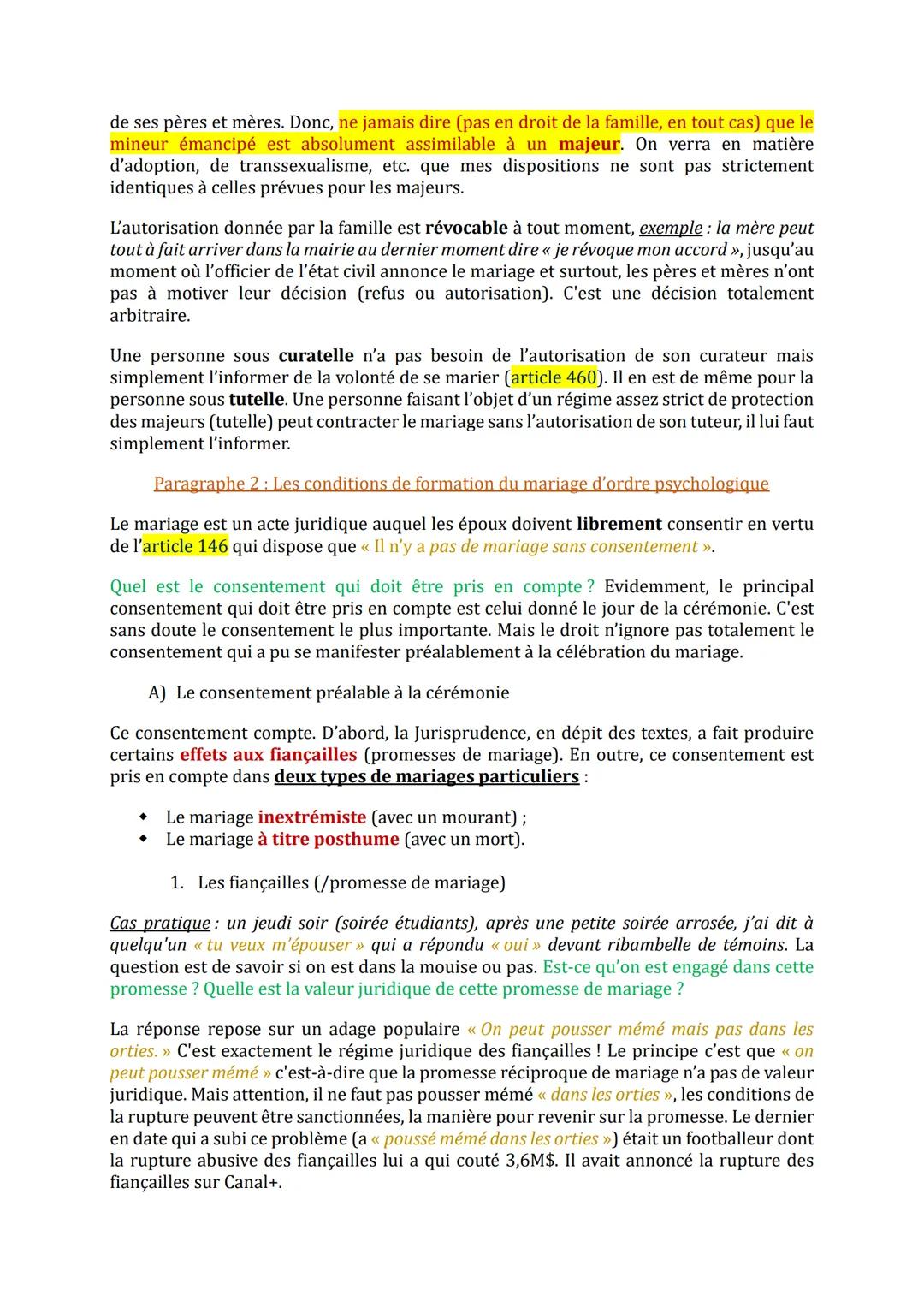 --- OCR Start ---
Droit civil 1 - Droit de la famille
Examen: dissertation de 3h.
À faire: Code civil 2024 à avoir et à amener aux TDs, étud