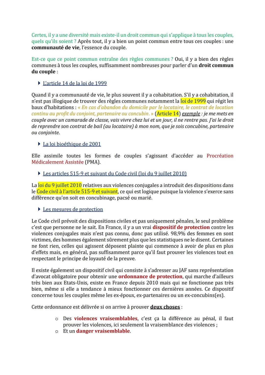 --- OCR Start ---
Droit civil 1 - Droit de la famille
Examen: dissertation de 3h.
À faire: Code civil 2024 à avoir et à amener aux TDs, étud