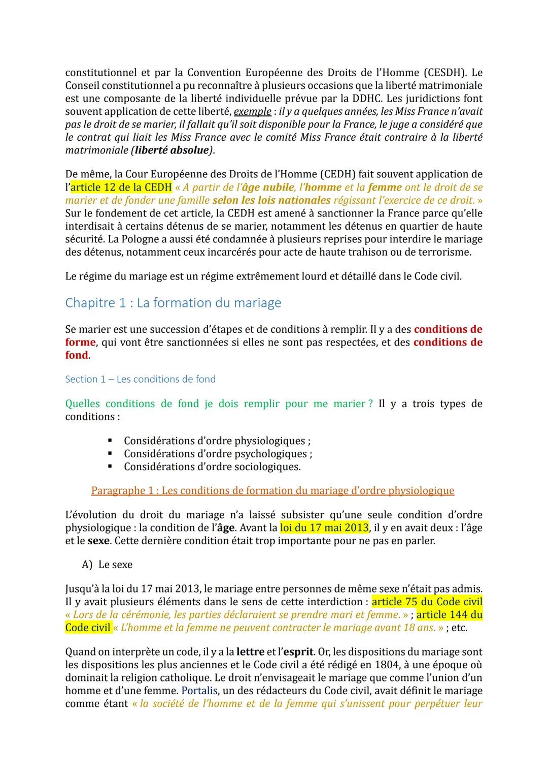 --- OCR Start ---
Droit civil 1 - Droit de la famille
Examen: dissertation de 3h.
À faire: Code civil 2024 à avoir et à amener aux TDs, étud