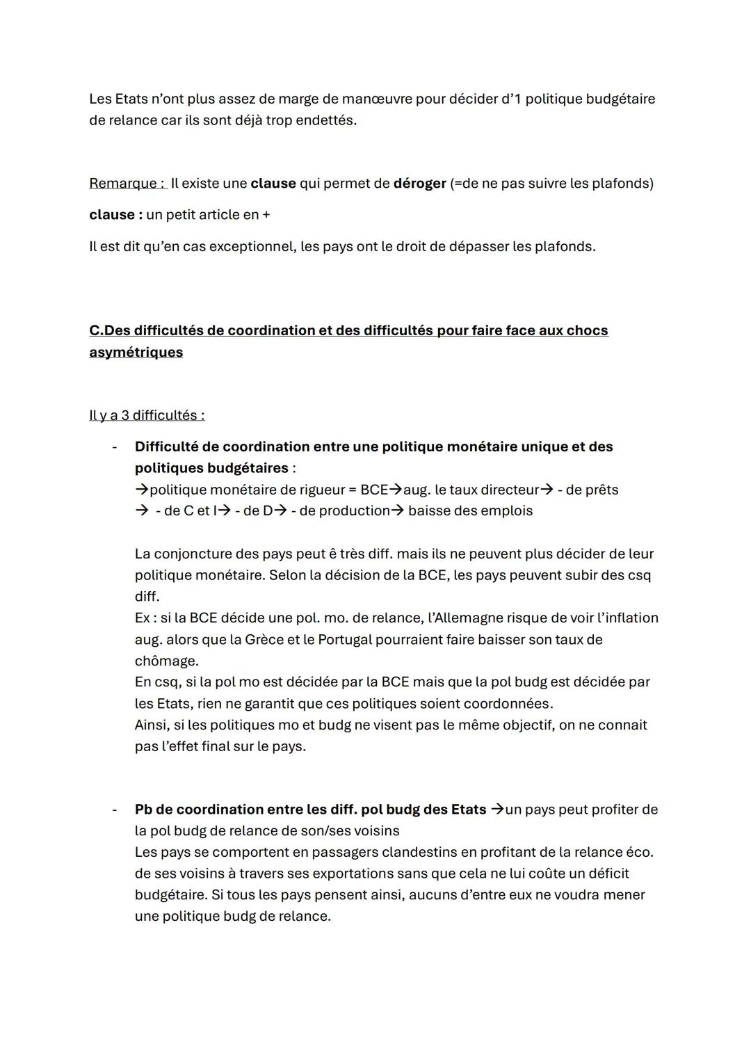 Chapitre 7: Quelles politiques économiques dans le cadre européen
zone euro: 20 pays qui utilisent l'euro (€)
l'union européenne : 27 pays