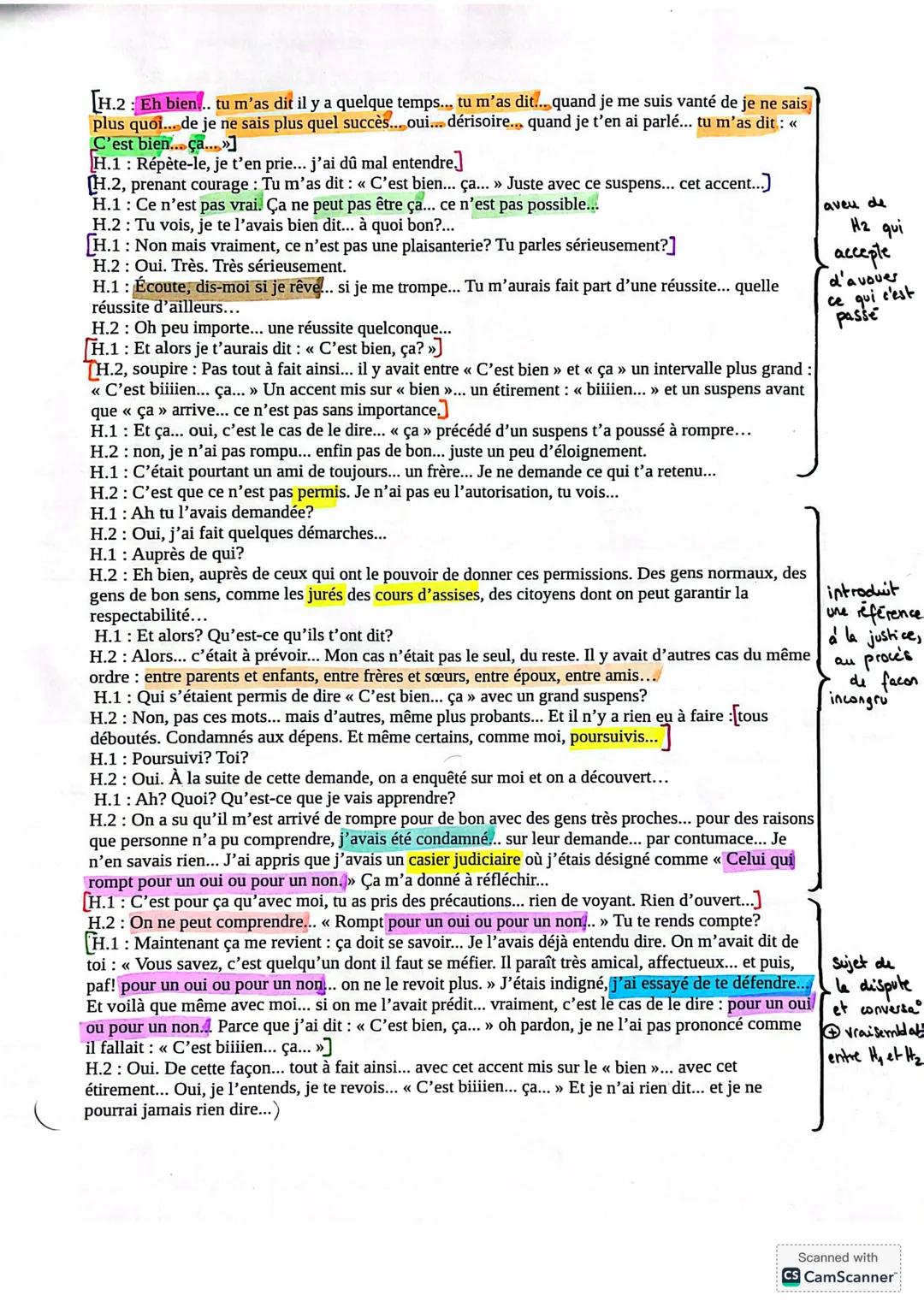 Explication simple: Pour un oui ou pour un non (Français) - Knowunity