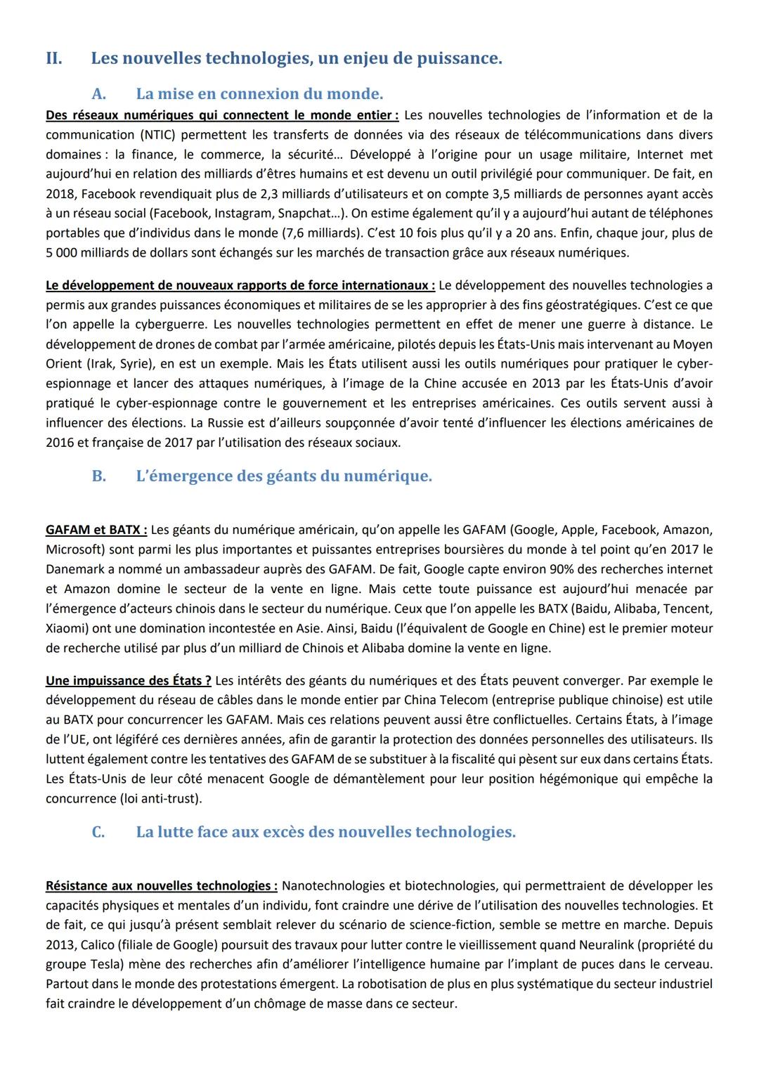 HGGSP 2-2
FORMES INDIRECTES DE LA PUISSANCE, APPROCHE GEOPOLITIQUE
Introduction: Jusque dans les années 1990, l'affirmation de la puissance