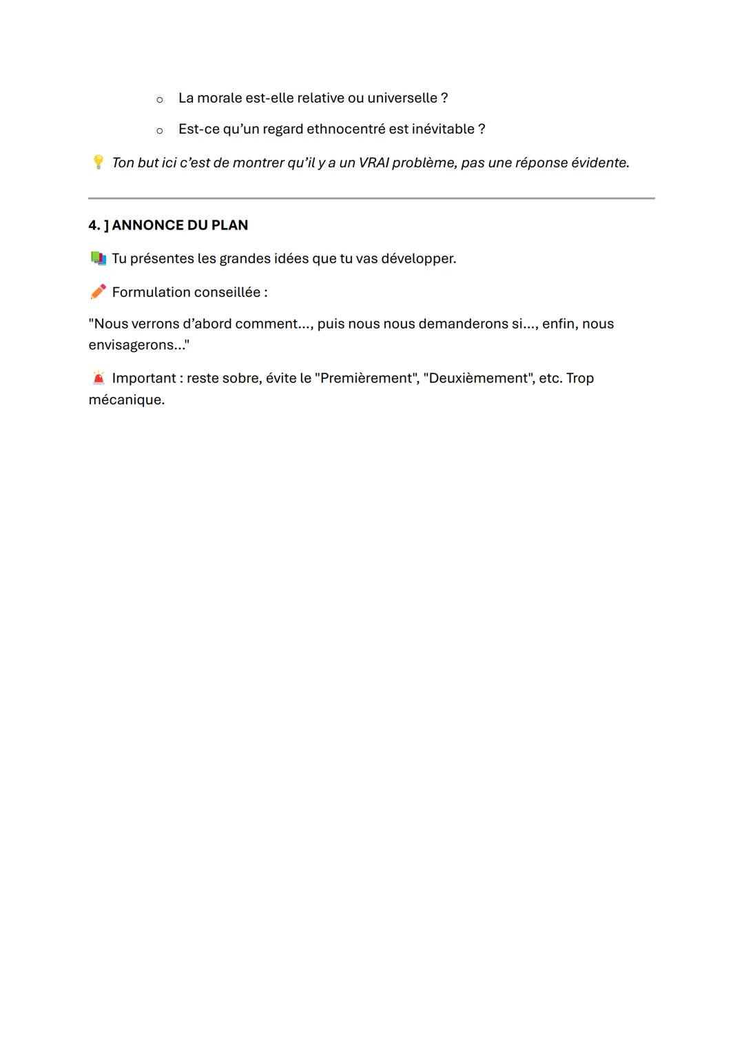 FICHE MÉTHODE - INTRO D'UNE ANALYSE DE QUESTION DE RÉFLEXION (HLP/
Philo)
Objectif de l'intro:
Poser le cadre du sujet, installer les tensio