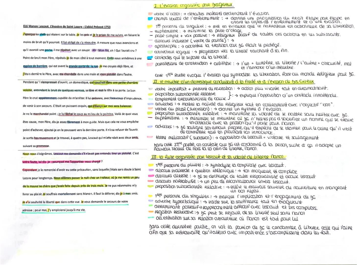 EL6 Manon Lescaut, L'évasion de Saint Lazare: L'abbé Prévost 1753
J'aperçus les clefs qui étaient sur la table. Je les pris et je le priais