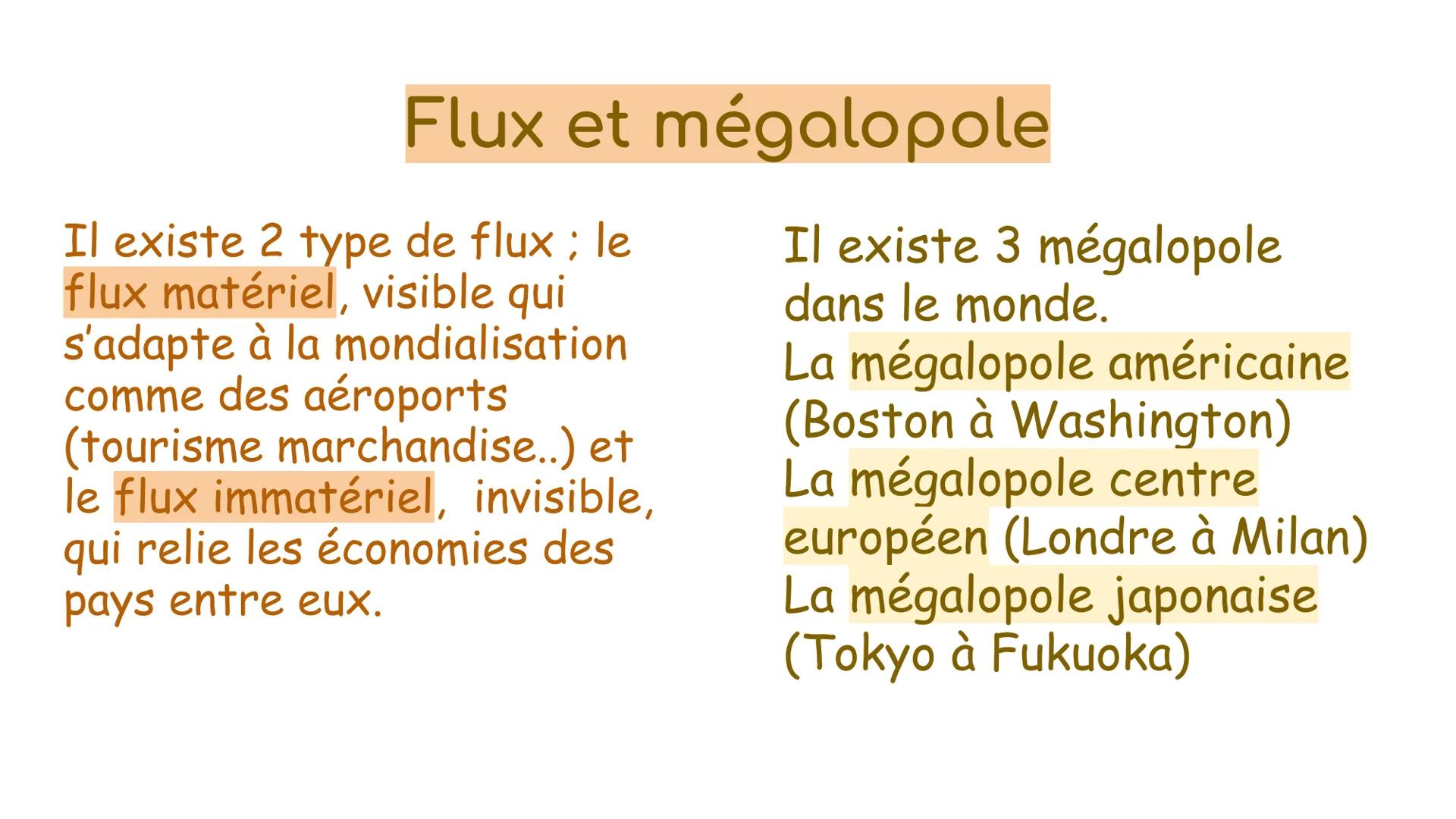 # Géographie
Les villes inégalement connectées au
réseau de la mondialisation Les fonctions de commandement
• Fonctions économiques
Les fon