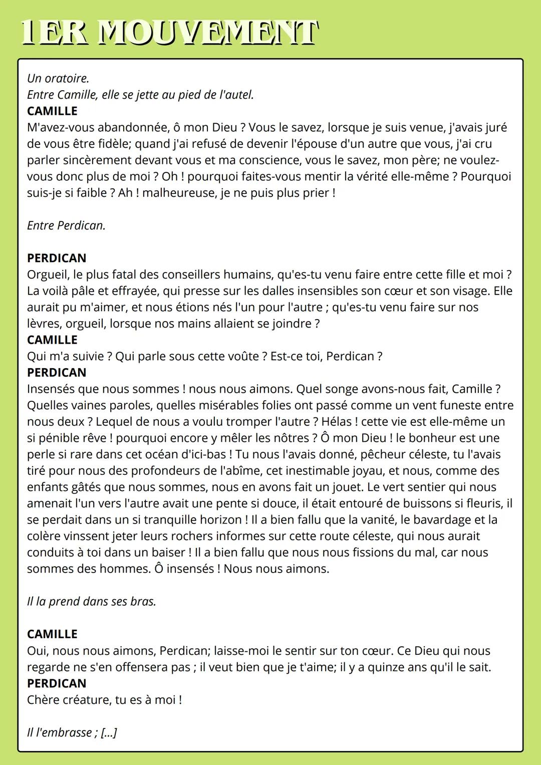 ACTE 3
SCENE 8
Alfred de Musset - On ne badine pas avec l'amour
Parcours: Les jeux du coeur et de la parole
Le thème de l'amour n'a jamais c