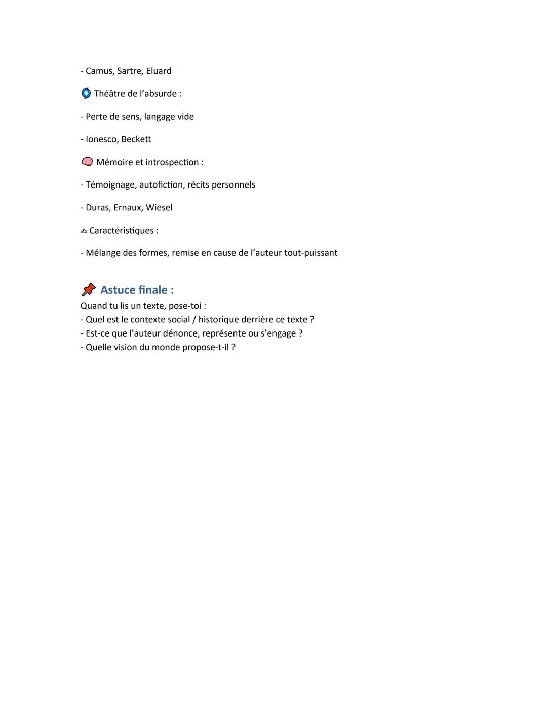 FICHE BAC - Contexte littéraire du XVIe
au XXIe siècle
XVIe siècle - Humanisme & Renaissance
Contexte historique :
- Découverte du Nouveau M