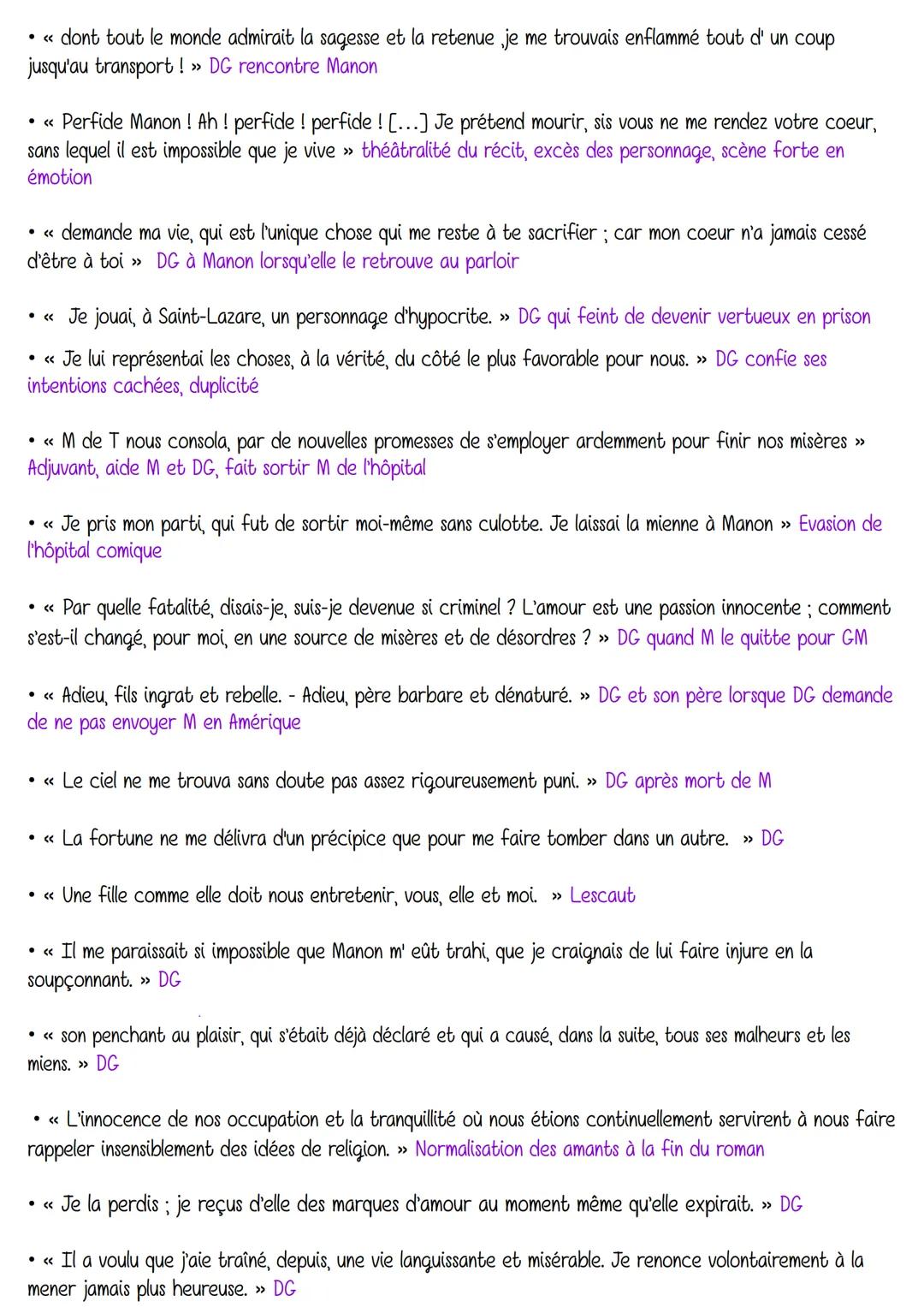 Le roman et le récit du MA au XXIe siècle
Manon Lescaut, Abbé Prévost
Citations:
Manon Lescaut
Personnages en marge,
plaisir du romanesque
•