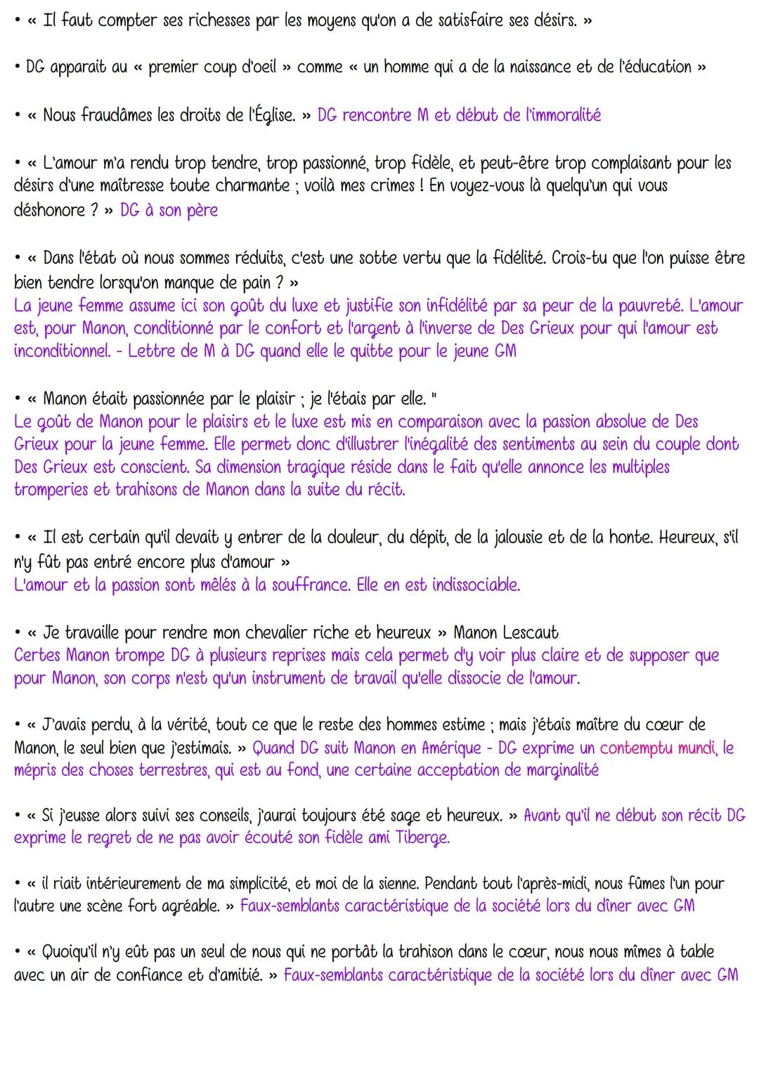 Le roman et le récit du MA au XXIe siècle
Manon Lescaut, Abbé Prévost
Citations:
Manon Lescaut
Personnages en marge,
plaisir du romanesque
•