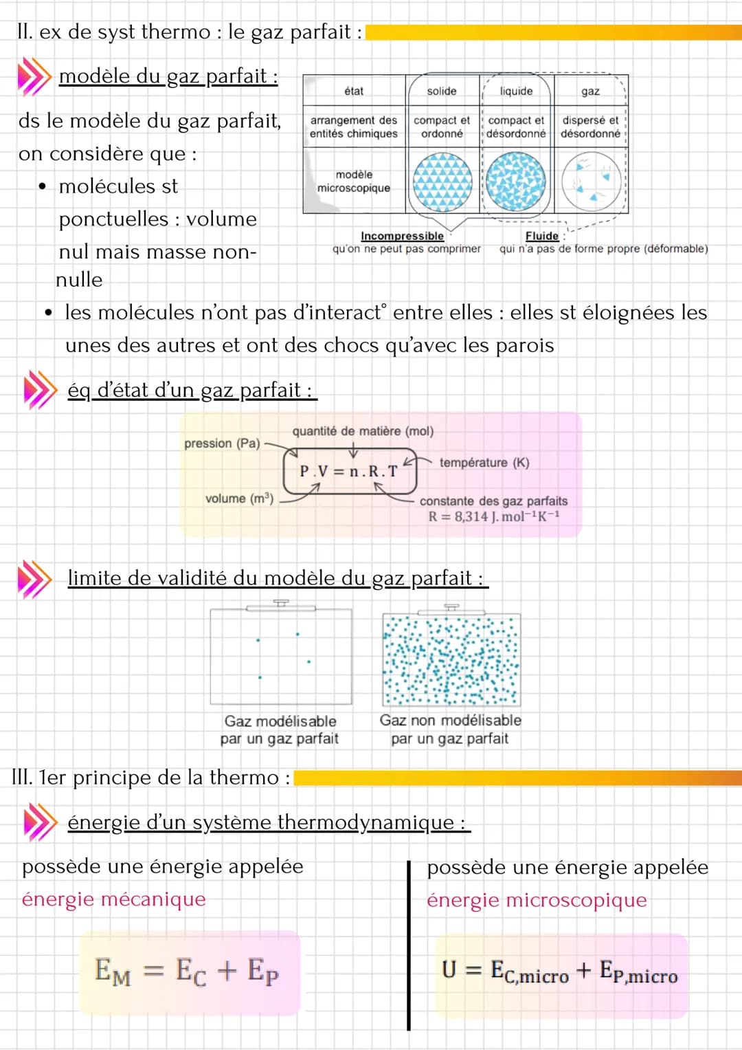 # système de thermodynamique
1. système thermodynamique :
note de système thermodynamique :
THERMODYNAMIQUE
Ce qui est thermique, relatif