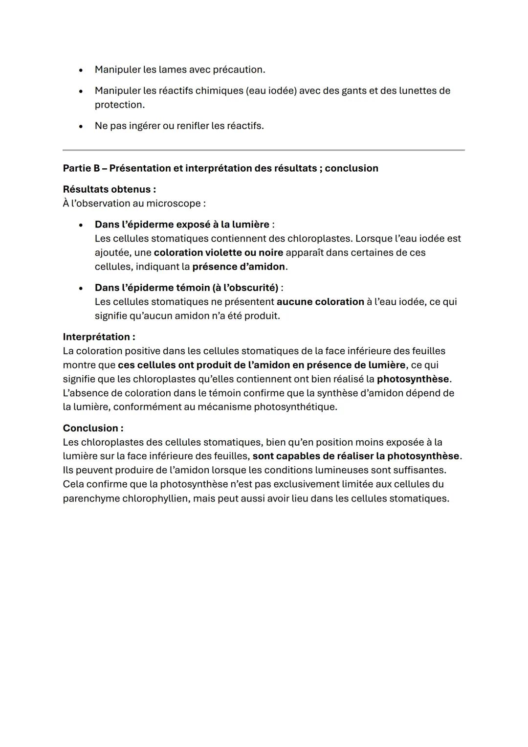 ECE 7:
Localisation cellulaire de la photosynthèse
Partie A - Appropriation du contexte, proposition d'une stratégie et activité pratique
Co