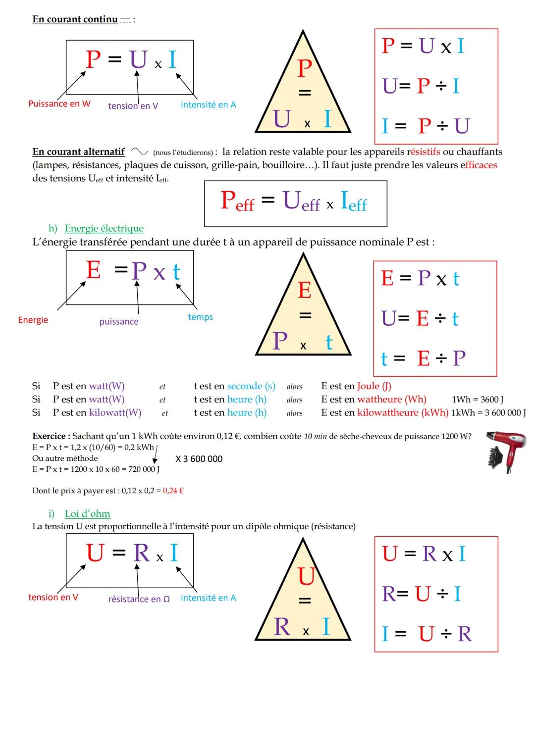 Fiche de révision de 3eme en physique chimie - DNB
1/ Chimie: organisation et transformation de la matière
a) Atomes, molécules et ions
Un a
