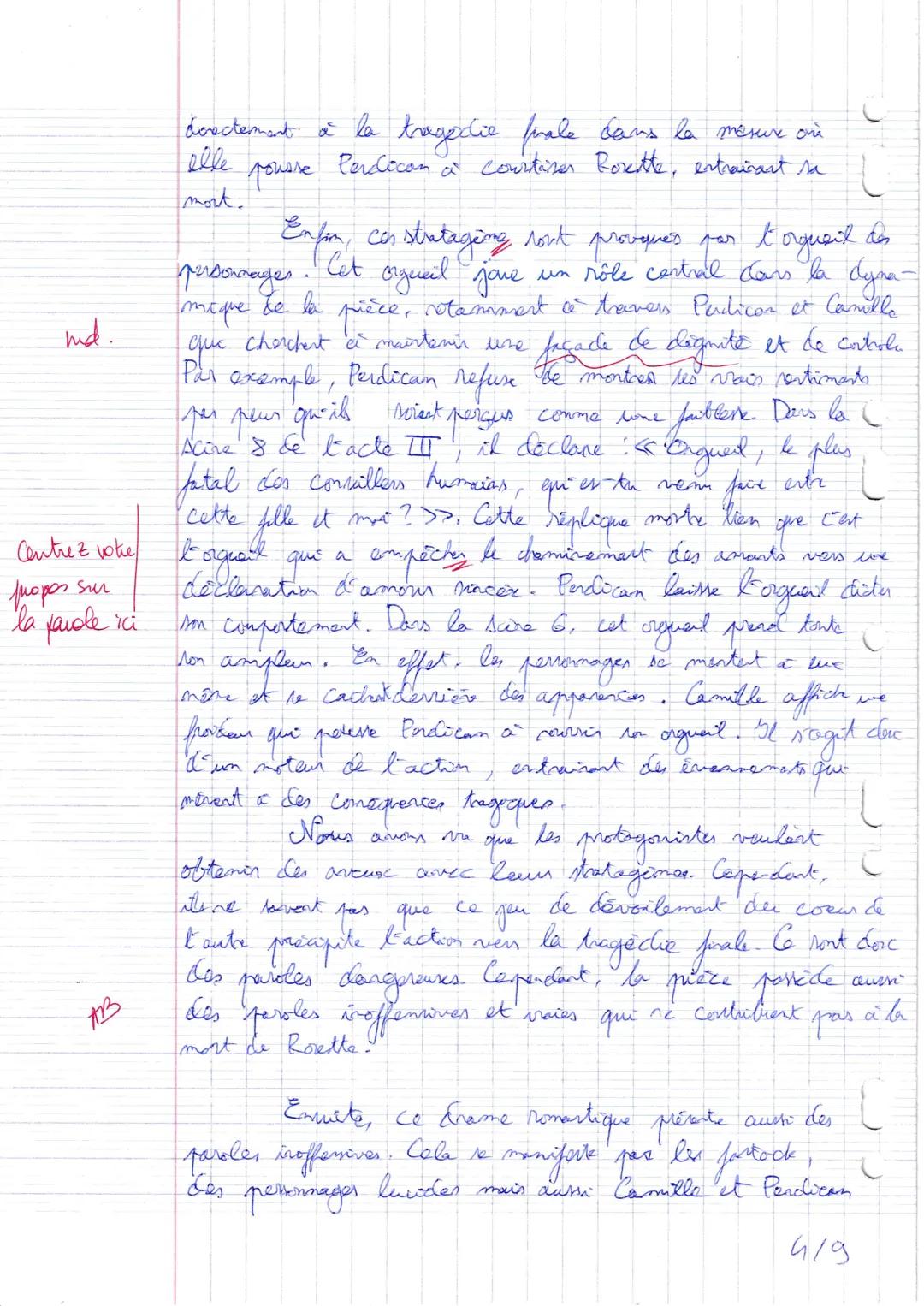 --- OCR Start ---
C
B
TB
Baccalaureat Blanc N°2 Dissertation
19/20
Excellent travail!
En tous points
Dans les pièces de Marivana, les jeux d