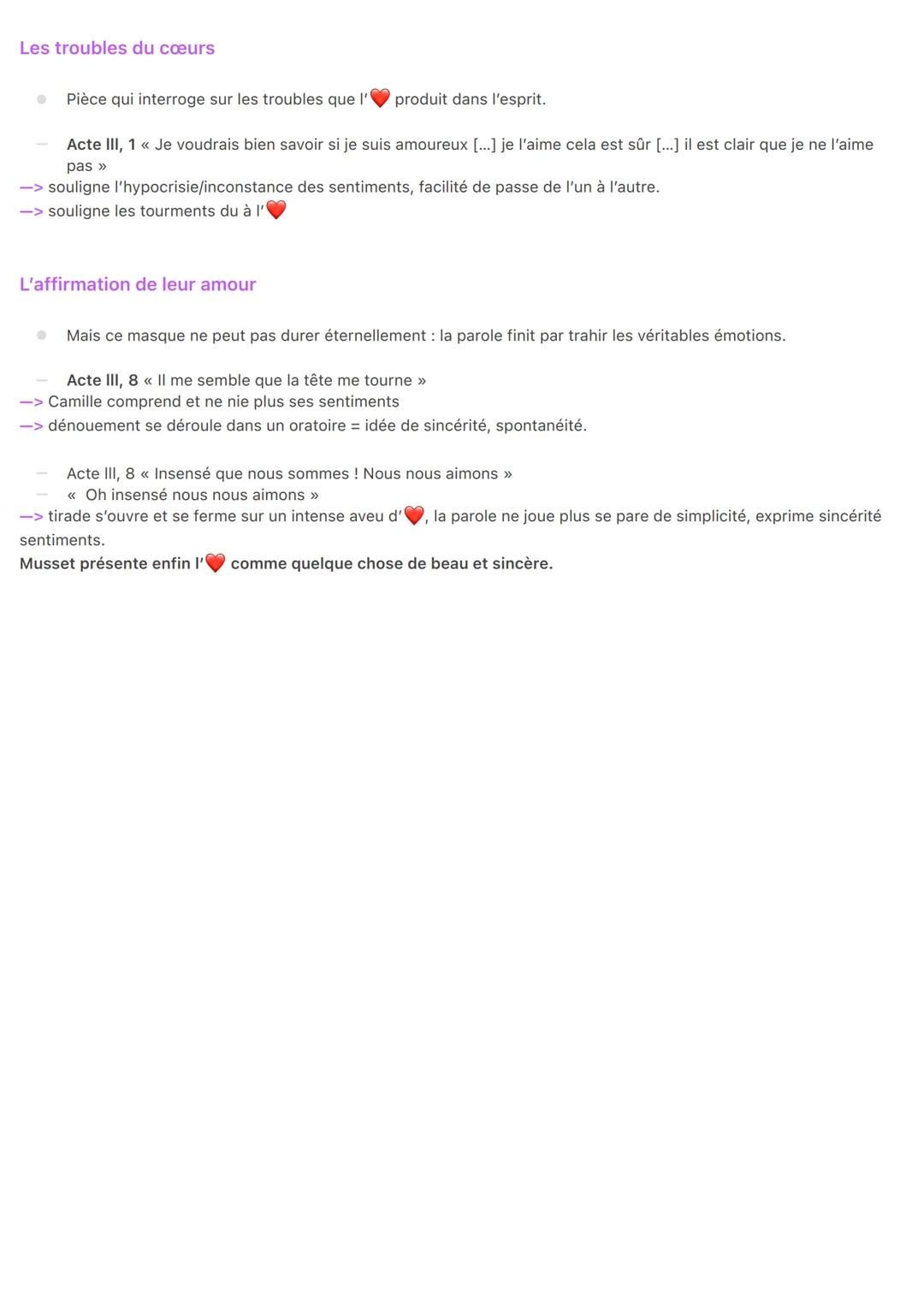 L'amour
L'amour insconstant et léger
(Badinage léger)
La pièce de Musset se présente d'emblée comme un jeu amoureux plein de légèreté.
Badin