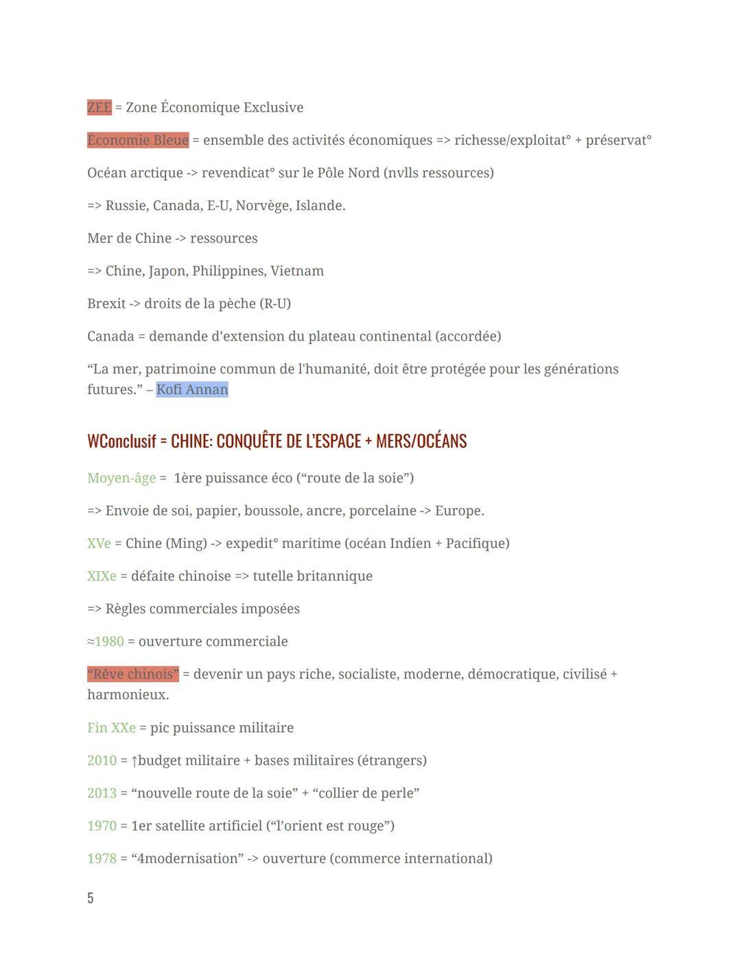 Les Nouveaux espaces de
conquêtes
Thème n°1
NOTIONS
ARE TRANOVILLITATIS
Océan = horizontal, vertical + grandes profondeurs + ressources (exp