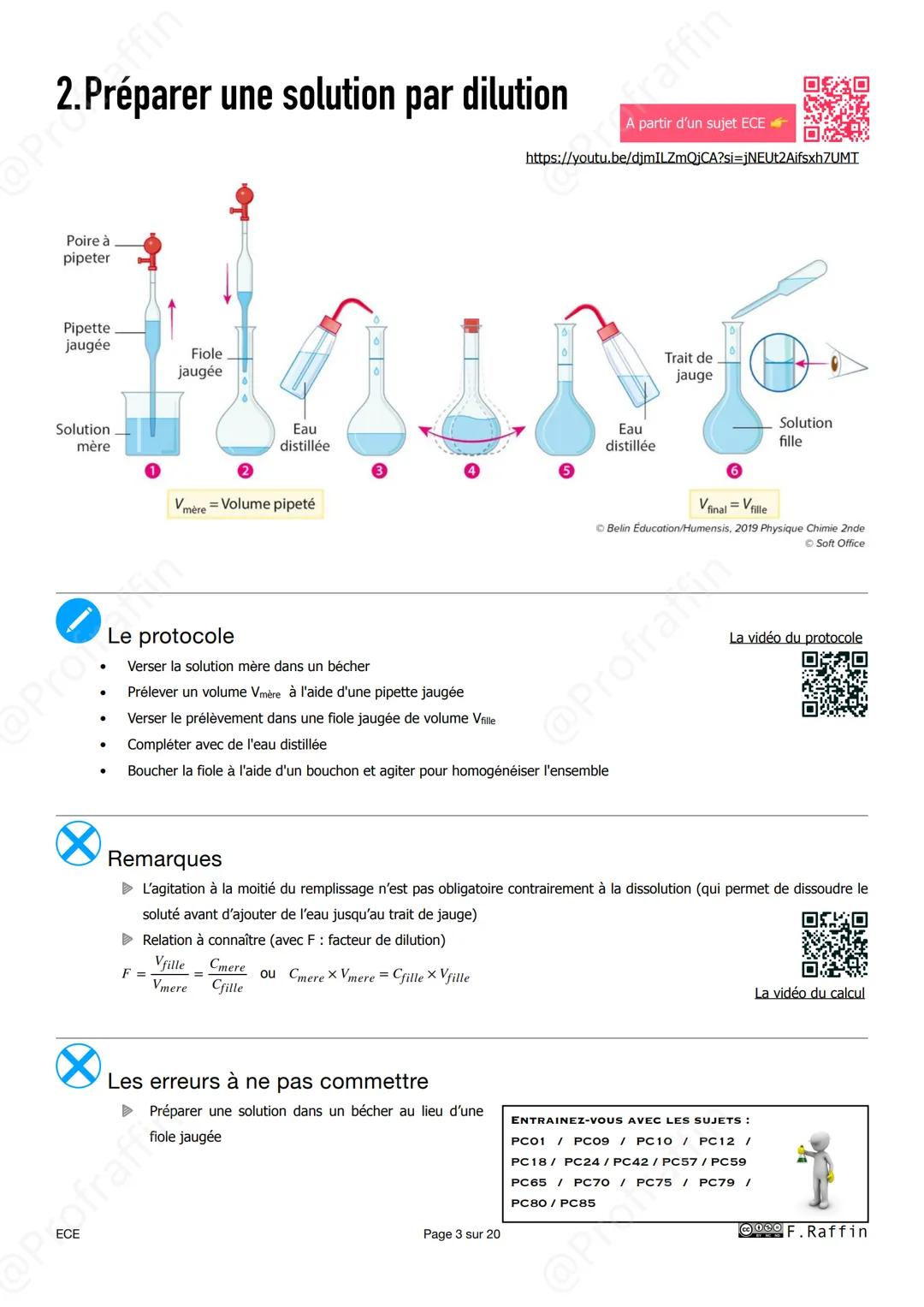 --- OCR Start ---
@P
@P
@PROFRAFFIN
L'épreuve d'Ecation
en spécialité Physique Chimie
2024-2025
Déroulement de
l'épreuve
Le candidat tire au