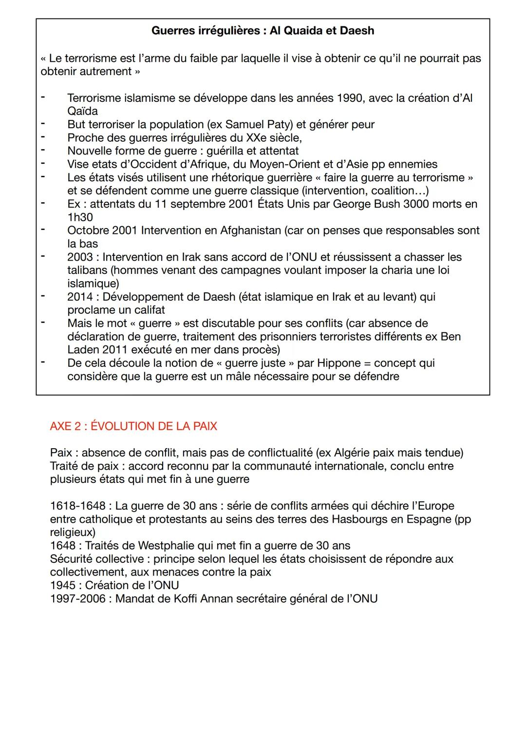 ## INTRO :
Thème 2 : Guerre et Paix
Conflit : opposition lutte entre deux individus au groupe avec des formes variées, notamment armé
Conf