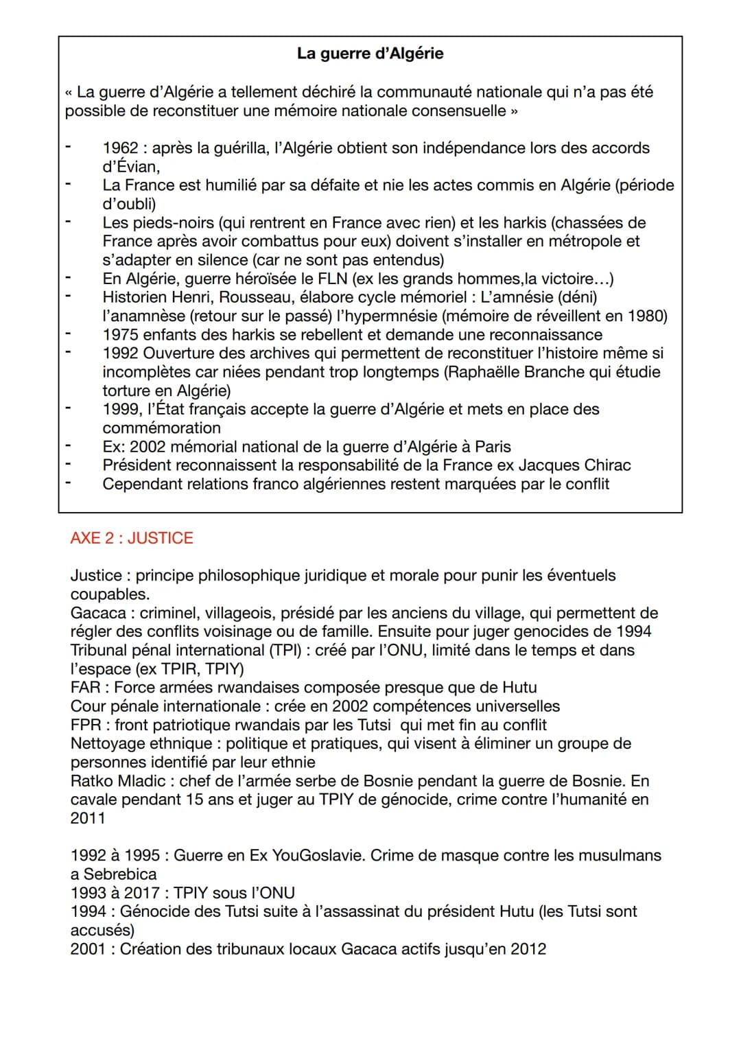 INTRO:
THEME 3: HISTOIRE ET MEMOIRE
Différencier histoire et mémoire :
Histoire: récit des évènements passés fondés sur des sources vérifies