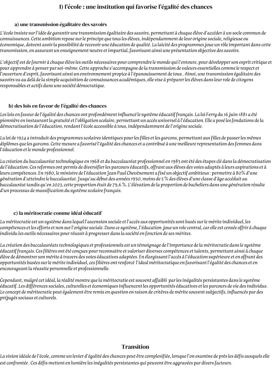 # GRAND ORAL
SES
L'école aggrave t-elle les inégalités de la société ? Introduction
L'histoire de l'école, c'est l'histoire d'une institut