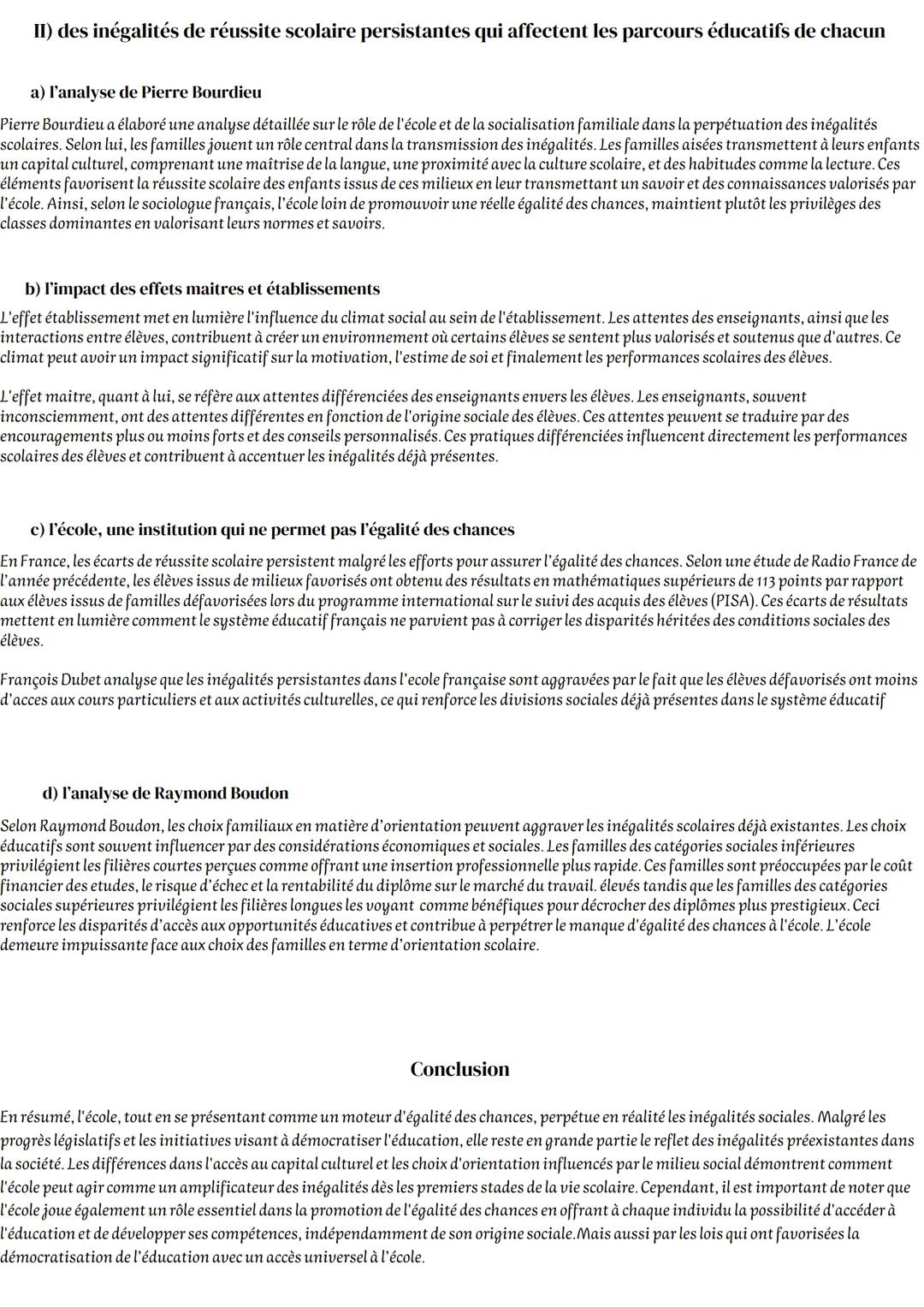 # GRAND ORAL
SES
L'école aggrave t-elle les inégalités de la société ? Introduction
L'histoire de l'école, c'est l'histoire d'une institut