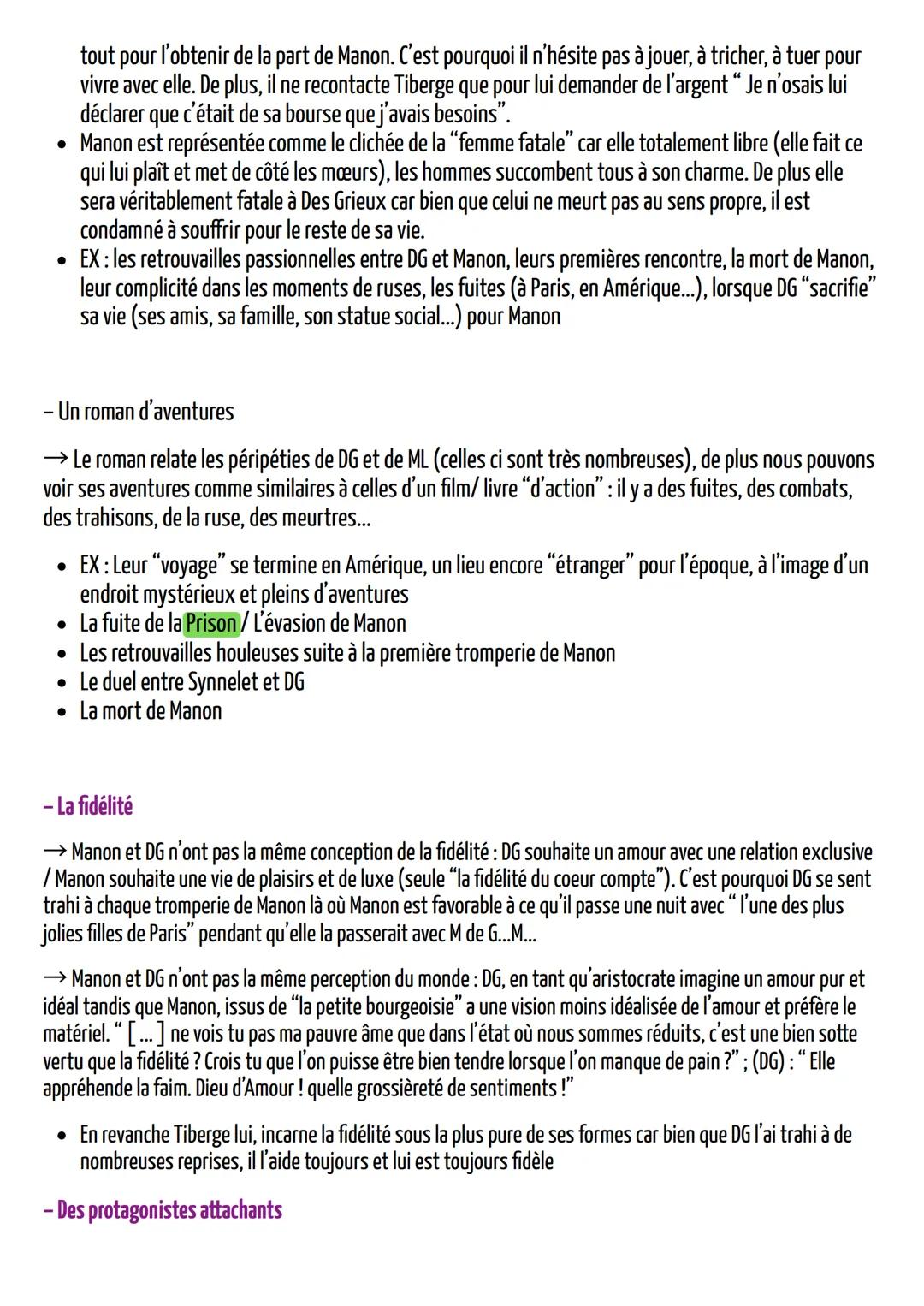 MANON LESCAUT
SOMMAIRE:
1) Présentation
a) "Carte d'identité de l'œuvre"
b) Présentation de l'auteur
II) Contexte
a) Historique
FANCAIS
b) L
