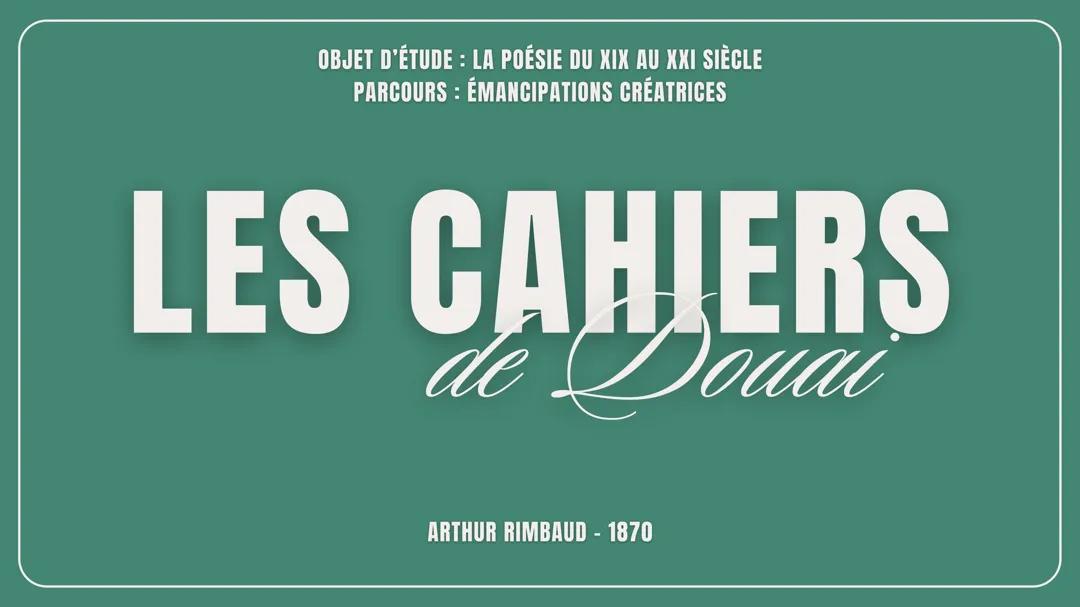 Les Cahiers de Douai - dossier dissertation