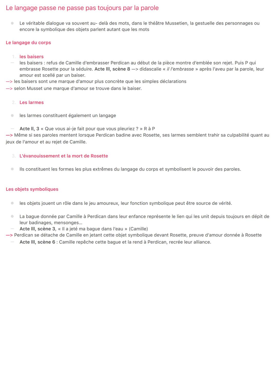 Fiche dissertation On ne badine pas avec l’amour