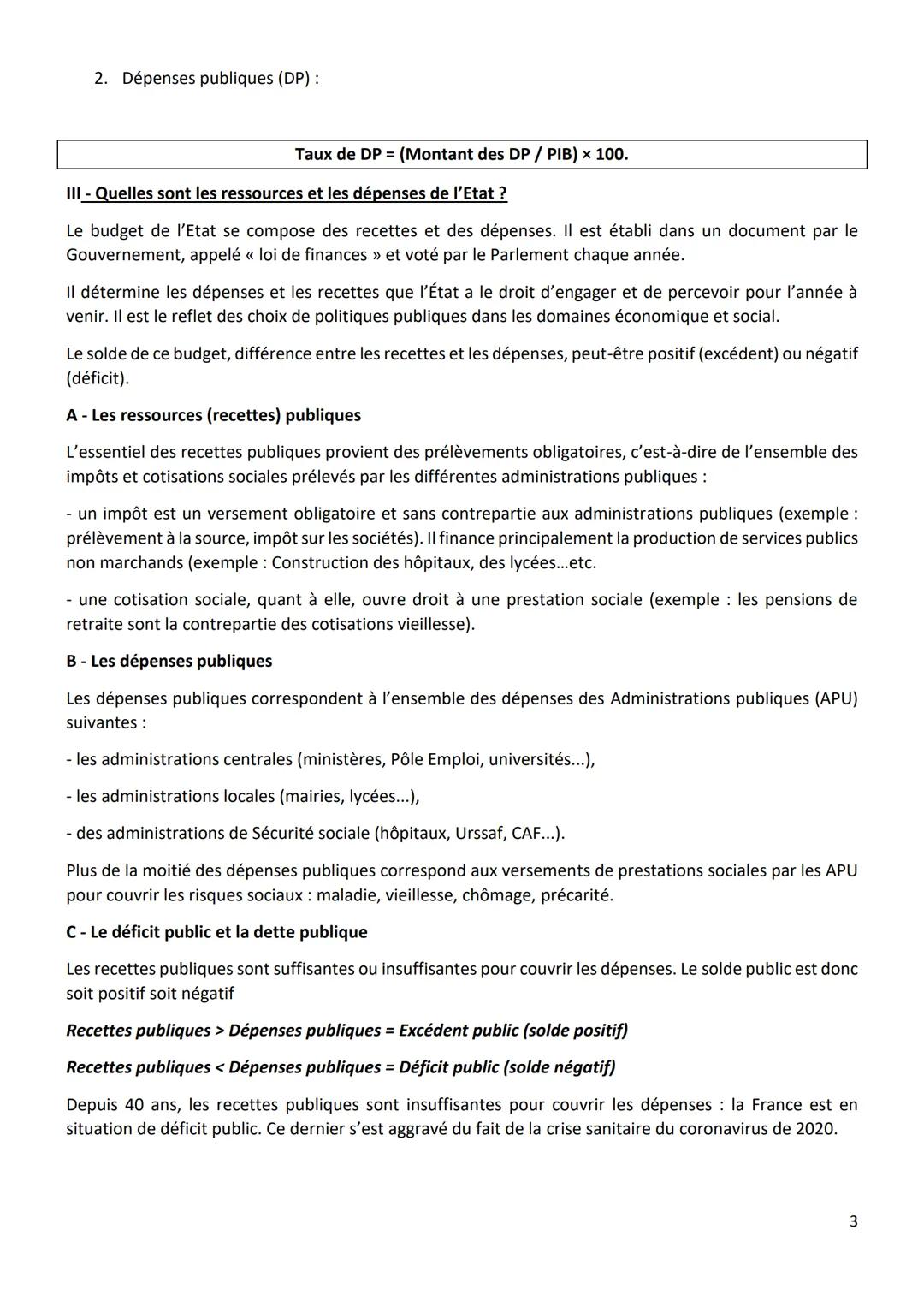 Thème 6: Comment l'État peut-il intervenir dans l'économie ?
Chapitre 1: L'intervention de l'État dans l'économie
Notions
Capacités attendue