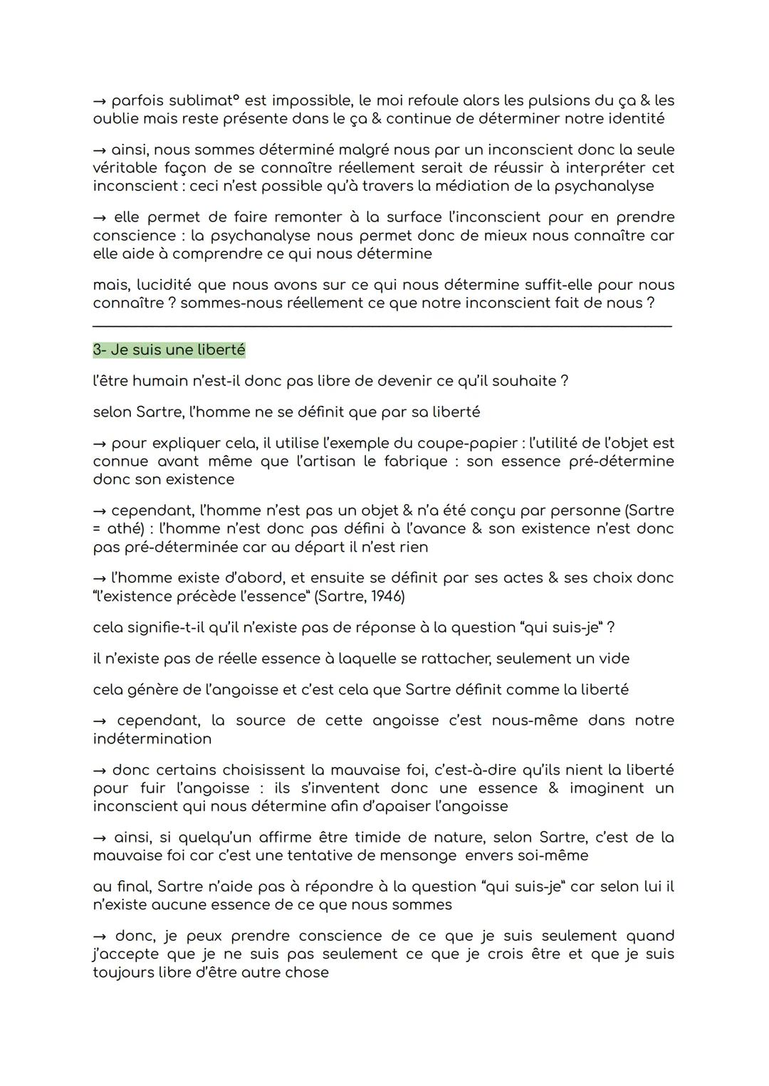 PHILO - la conscience & l'inconscient
conscience = capacité de représentat de nous-même & du monde extérieur
inconscient = hypothèse de Freu