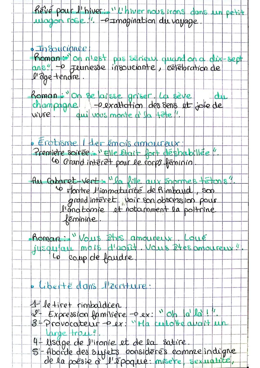Intro
Francais: Rimbaud:
dissertation.
Rimbaud est un poète du XIXème siède appartenant
au mouvement du symbolise.
les cahiers de Douai ont