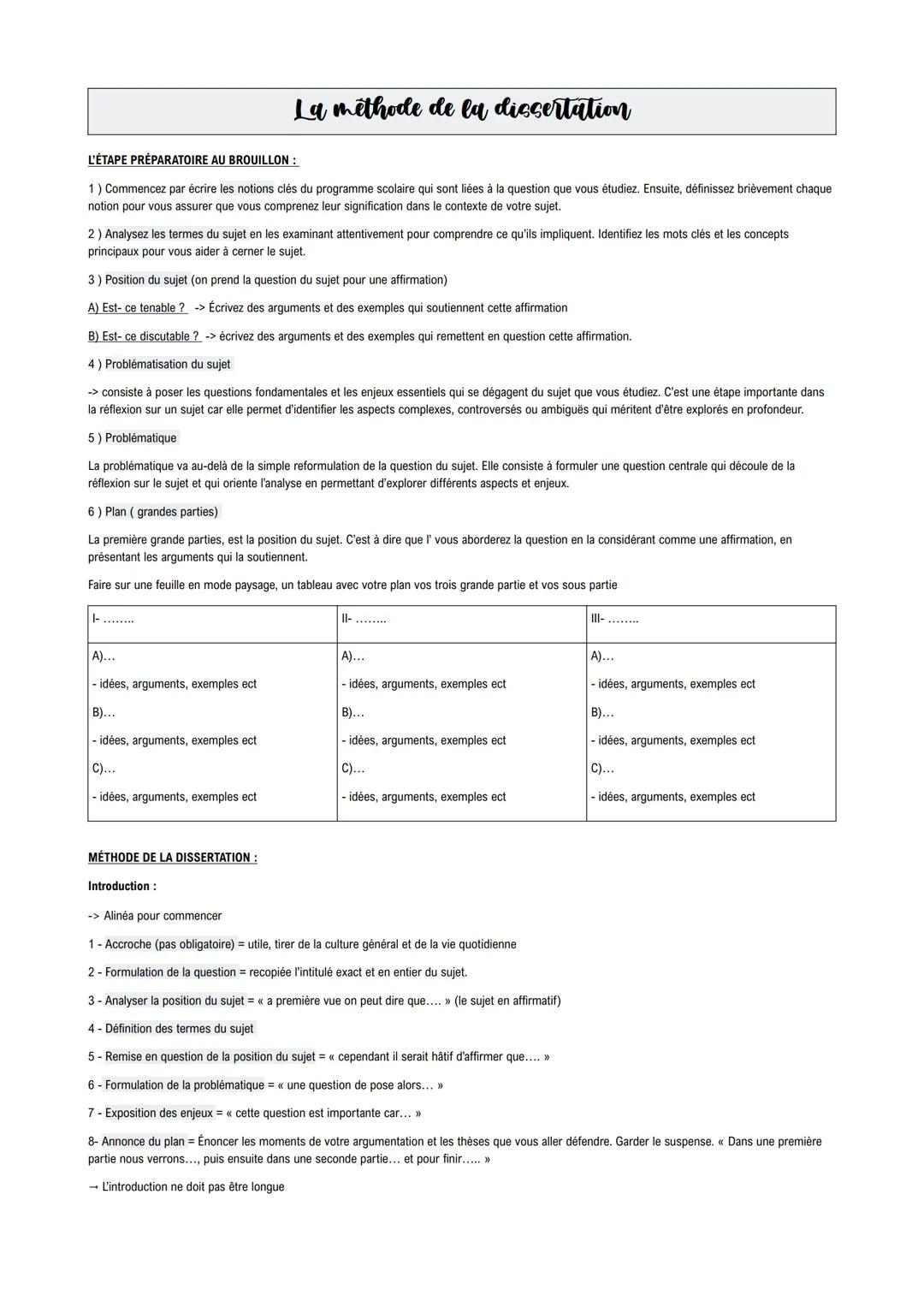 FICHES NOTIONS PHILOSOPHIE + MÉTHODE DISSERTATION --- OCR Start ---
La vérite
Définition:
- Du latin << vertitas >>>
- la vérité: la corresp