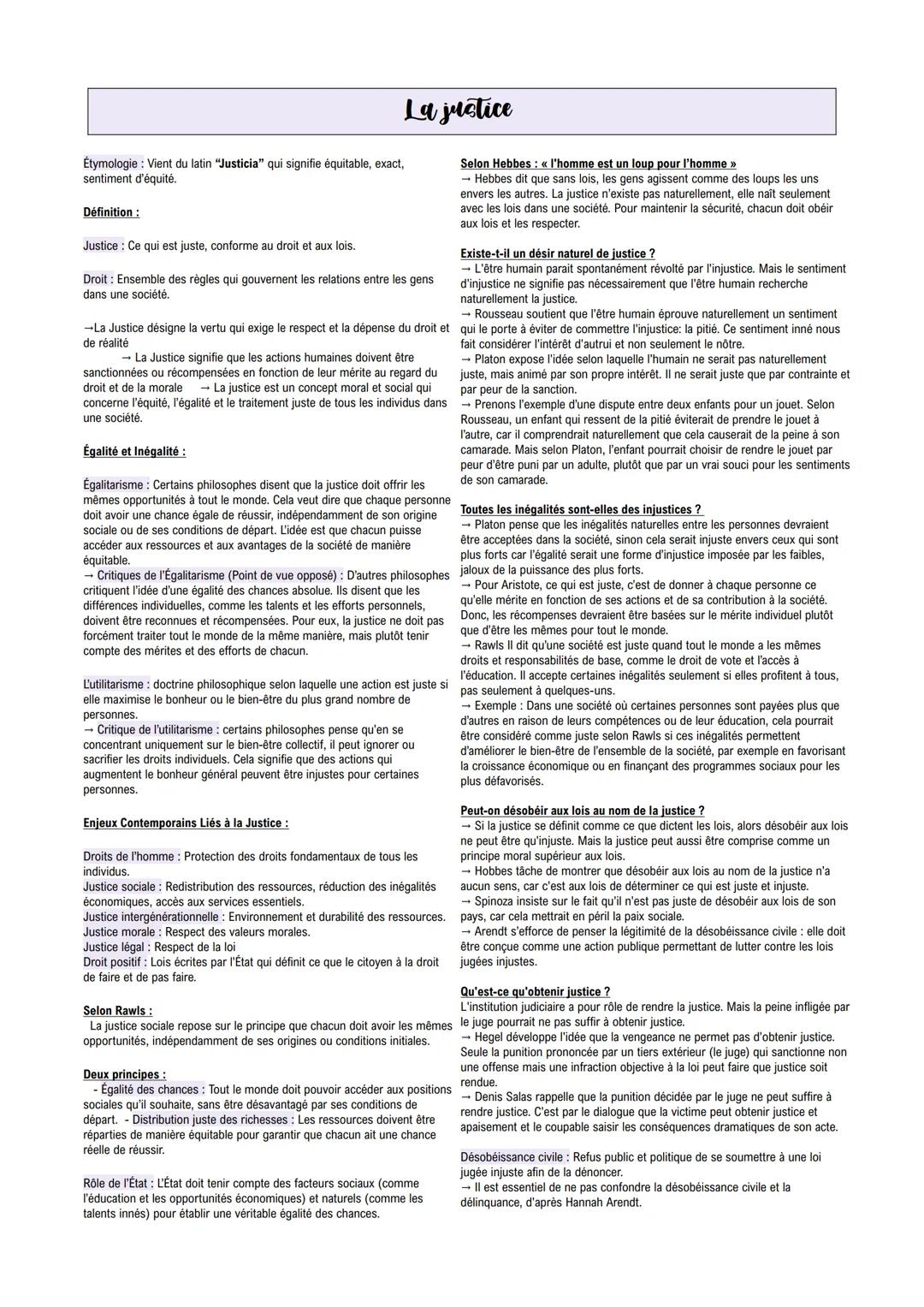 FICHES NOTIONS PHILOSOPHIE + MÉTHODE DISSERTATION --- OCR Start ---
La vérite
Définition:
- Du latin << vertitas >>>
- la vérité: la corresp