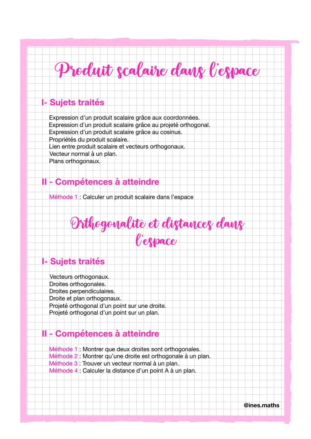 Exponentielle
I- Sujets traités
Représentation graphique.
Dérivation.
Équations et inéquations.
Formules.
Limites + croissances comparées.
I