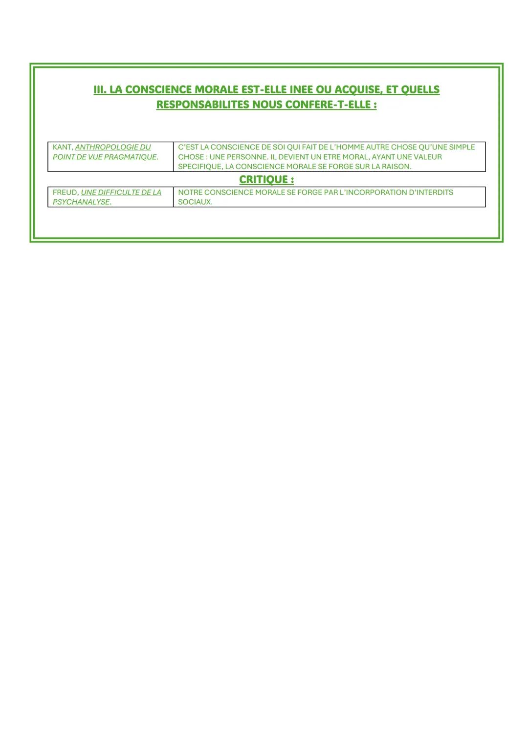 LA CONSCIENCE
La connaissance qu'à un homme de ses pensées, de ses sentiments et de ses actes.
LA CONSCIENCE
IMMEDIATE
LA CONSCIENCE
REFLEXI