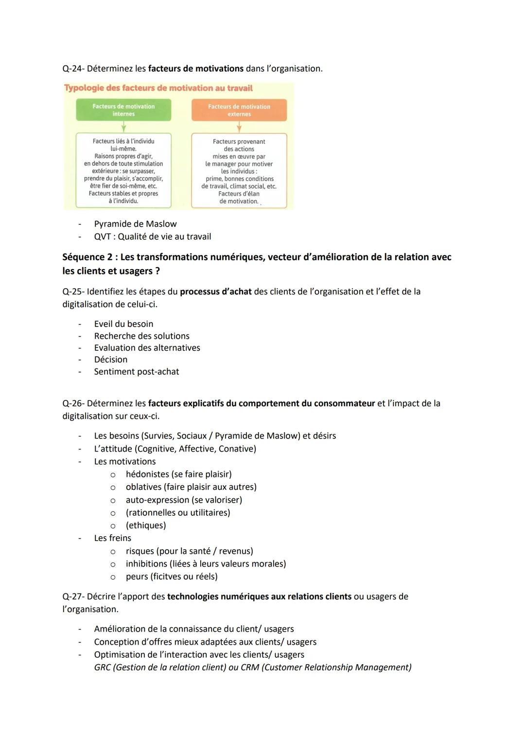 Management, Sciences de gestion et numérique en 40 questions
Thème 1: Les organisations et l'activité de production de biens et de services