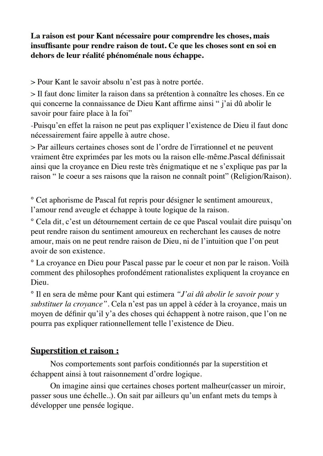 Introduction
La Raison
Expliquer ce qu'est la raison c'est avant tout expliquer qui est le
sujet rationnel. La raison s'accompagne toujours