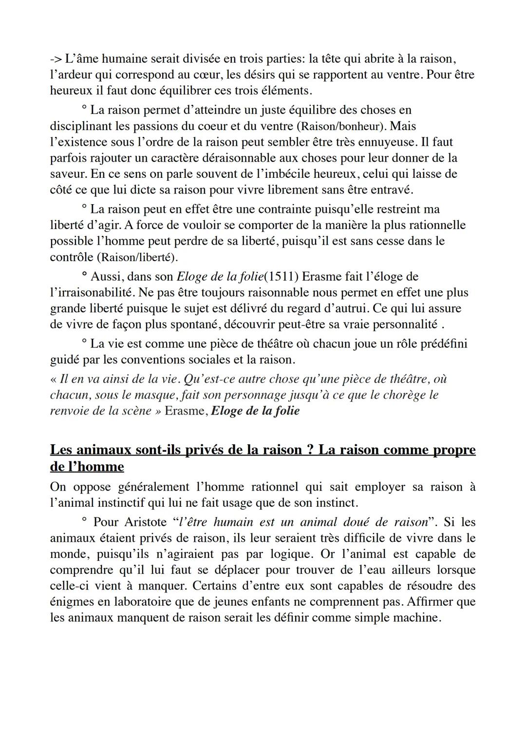 Introduction
La Raison
Expliquer ce qu'est la raison c'est avant tout expliquer qui est le
sujet rationnel. La raison s'accompagne toujours