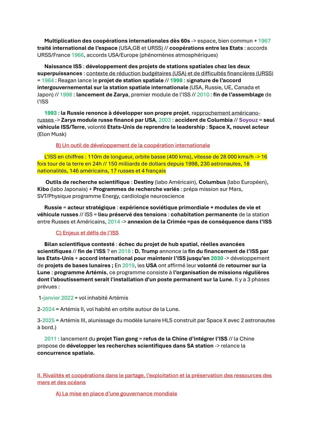 HGGSP - Thème 1- De nouveaux espaces de conquête
Introduction OCÉAN ET ESPACE: QUELLES SPÉCIFICITÉS?
A.Les océans
OCÉAN: Grande étendue d'ea
